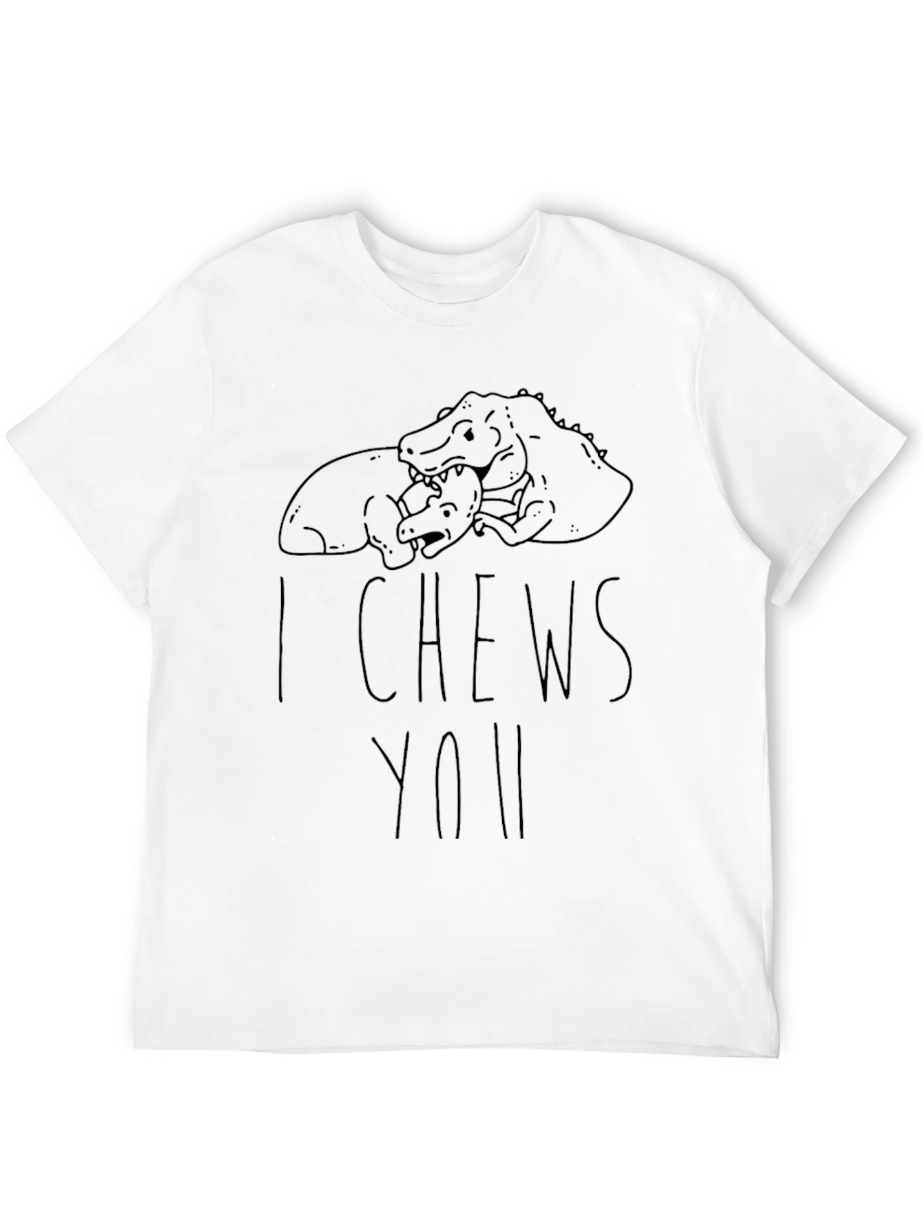 I Chews You T-Shirt - Funny Dinosaur Graphic Tee