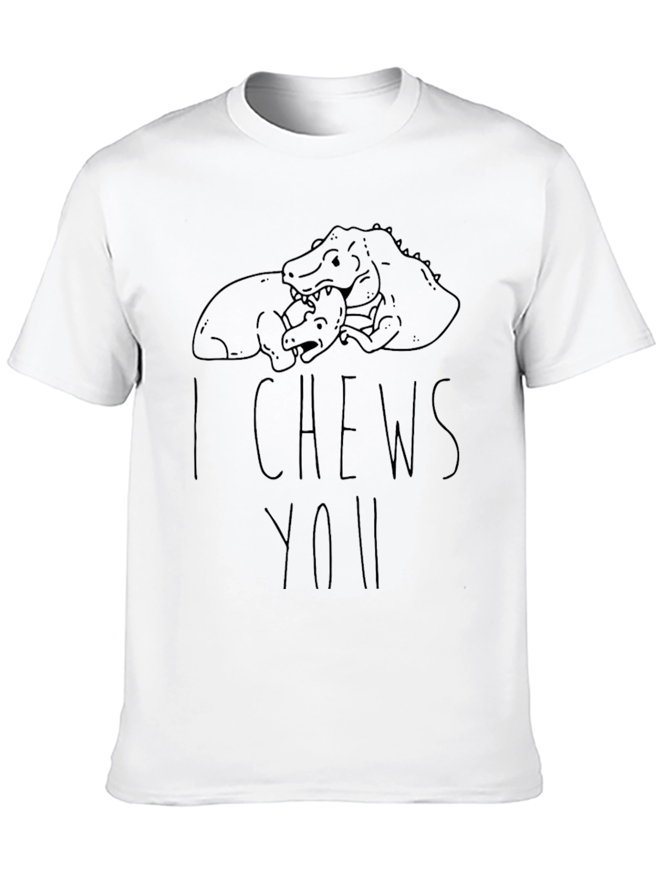 I Chews You T-Shirt - Funny Dinosaur Graphic Tee