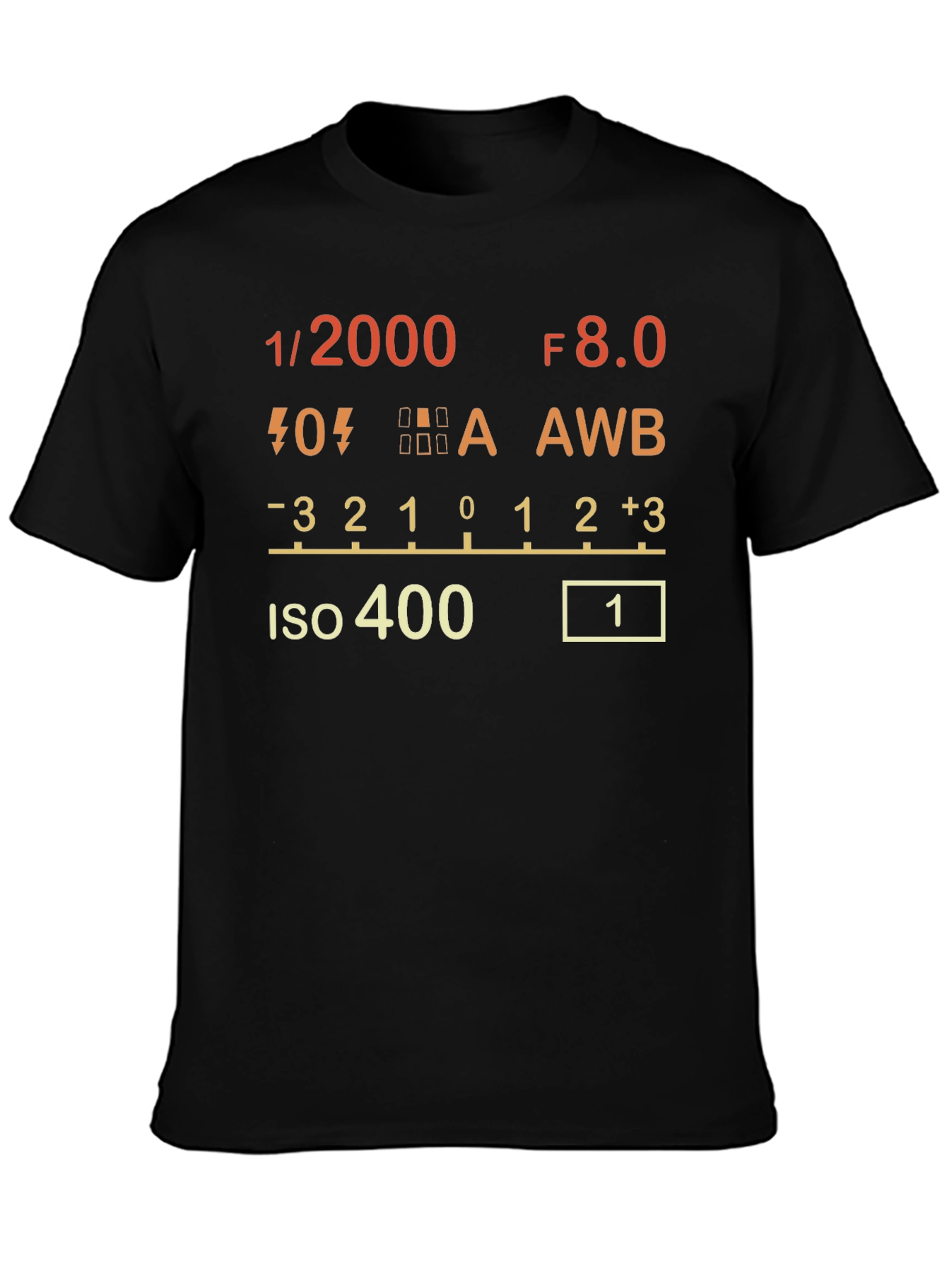Photographers T-Shirt - Camera Settings Design