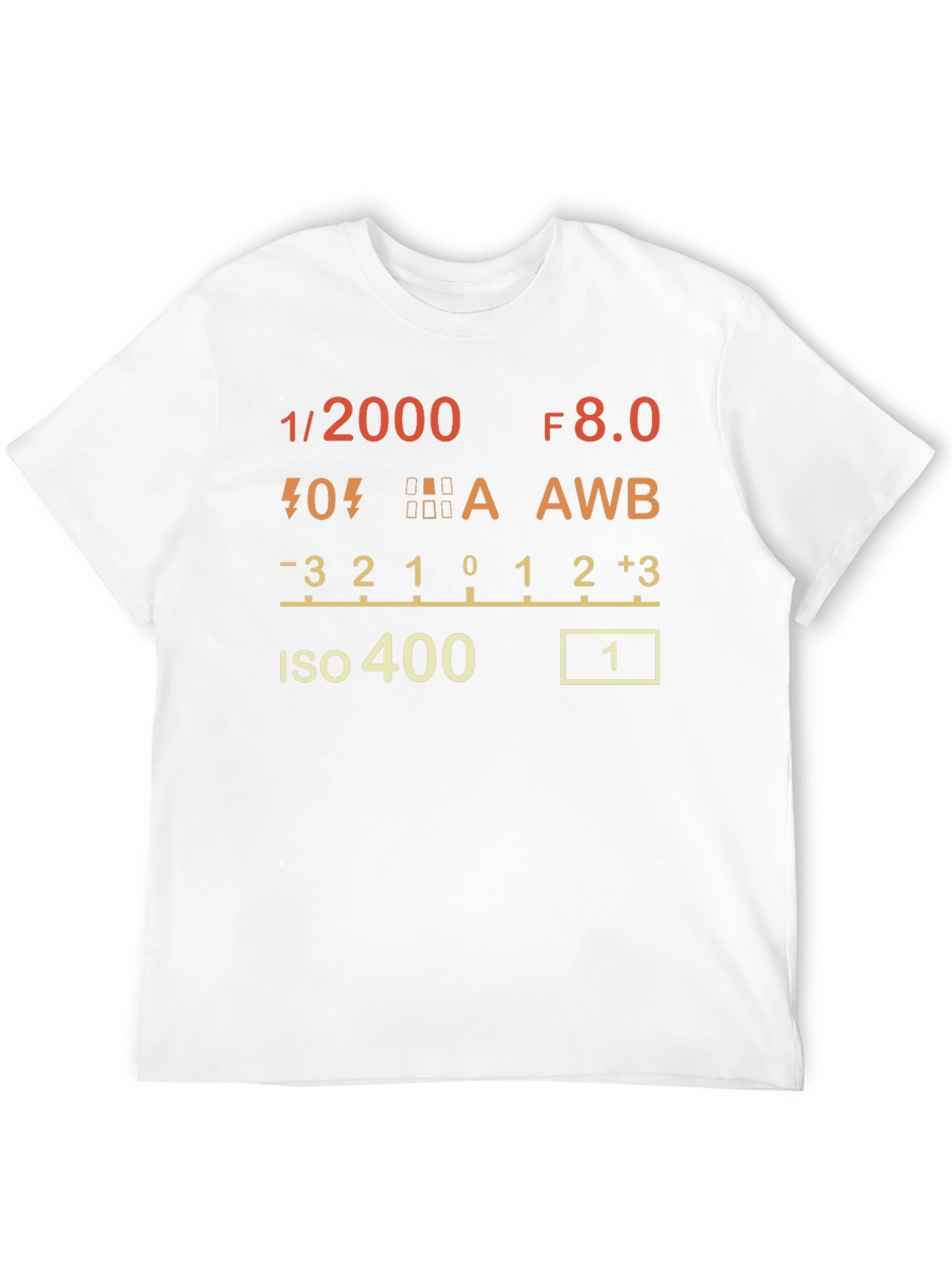 Photographers T-Shirt - Camera Settings Design