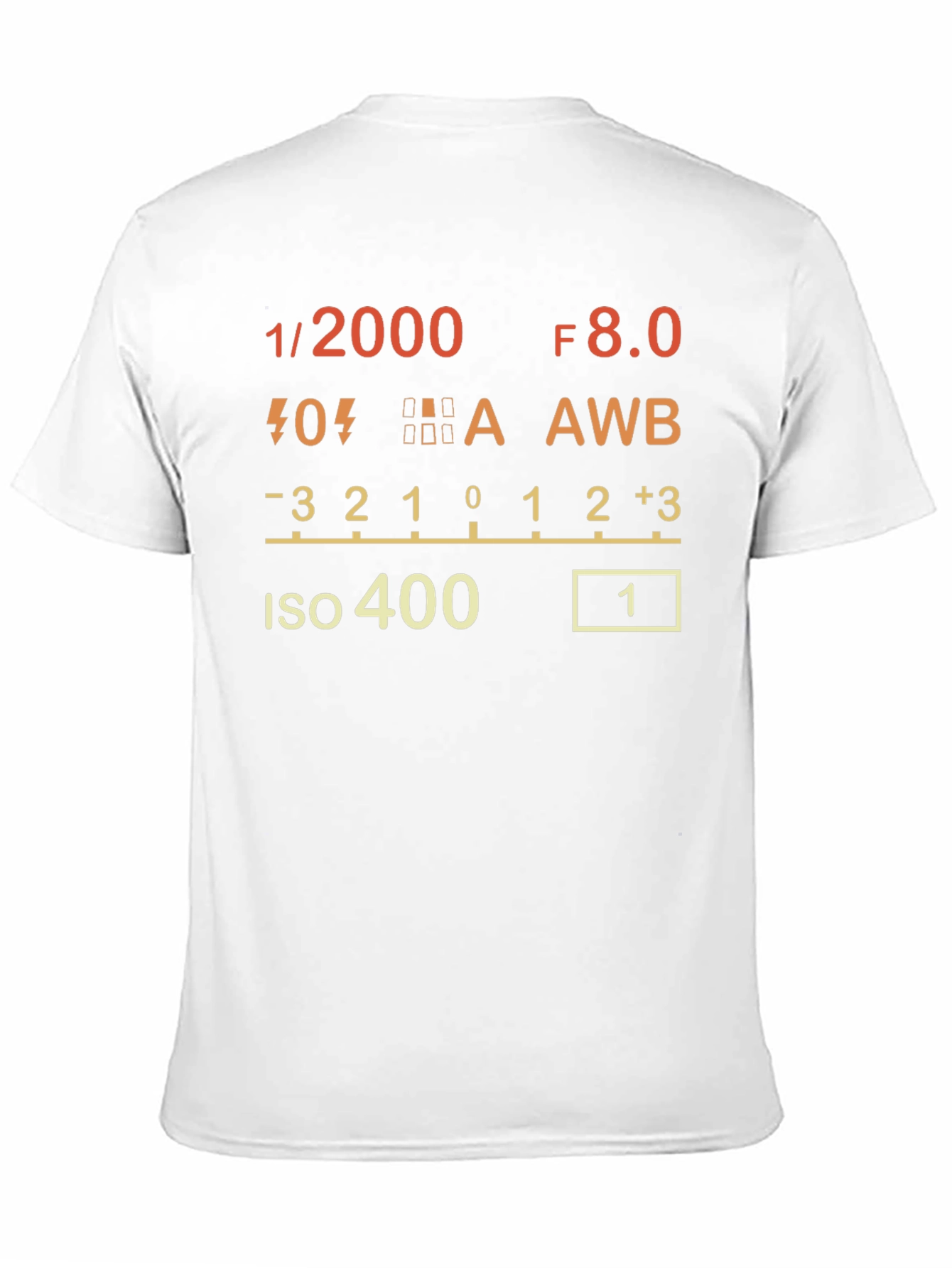 Photographers T-Shirt - Camera Settings Design