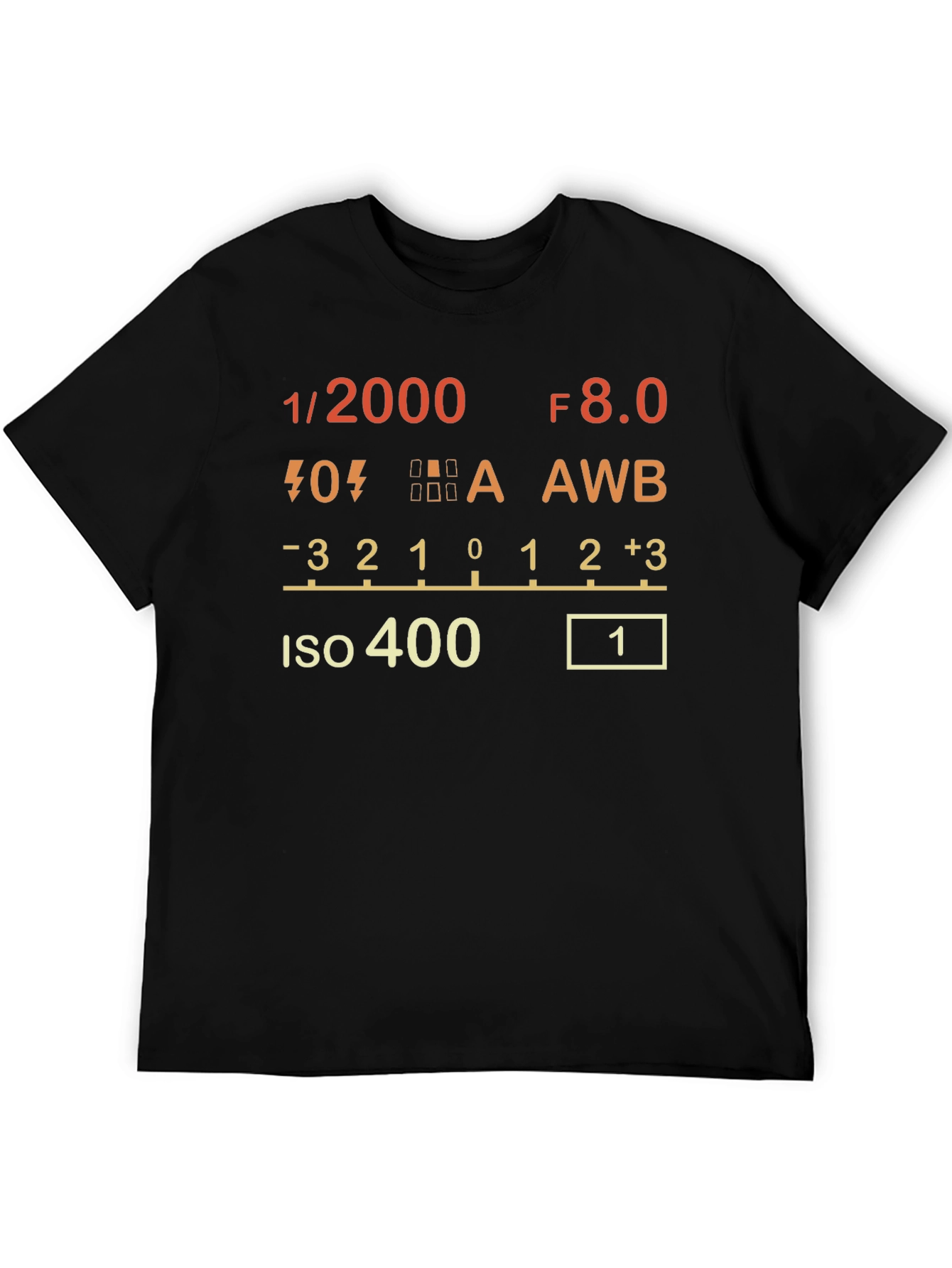 Photographers T-Shirt - Camera Settings Design