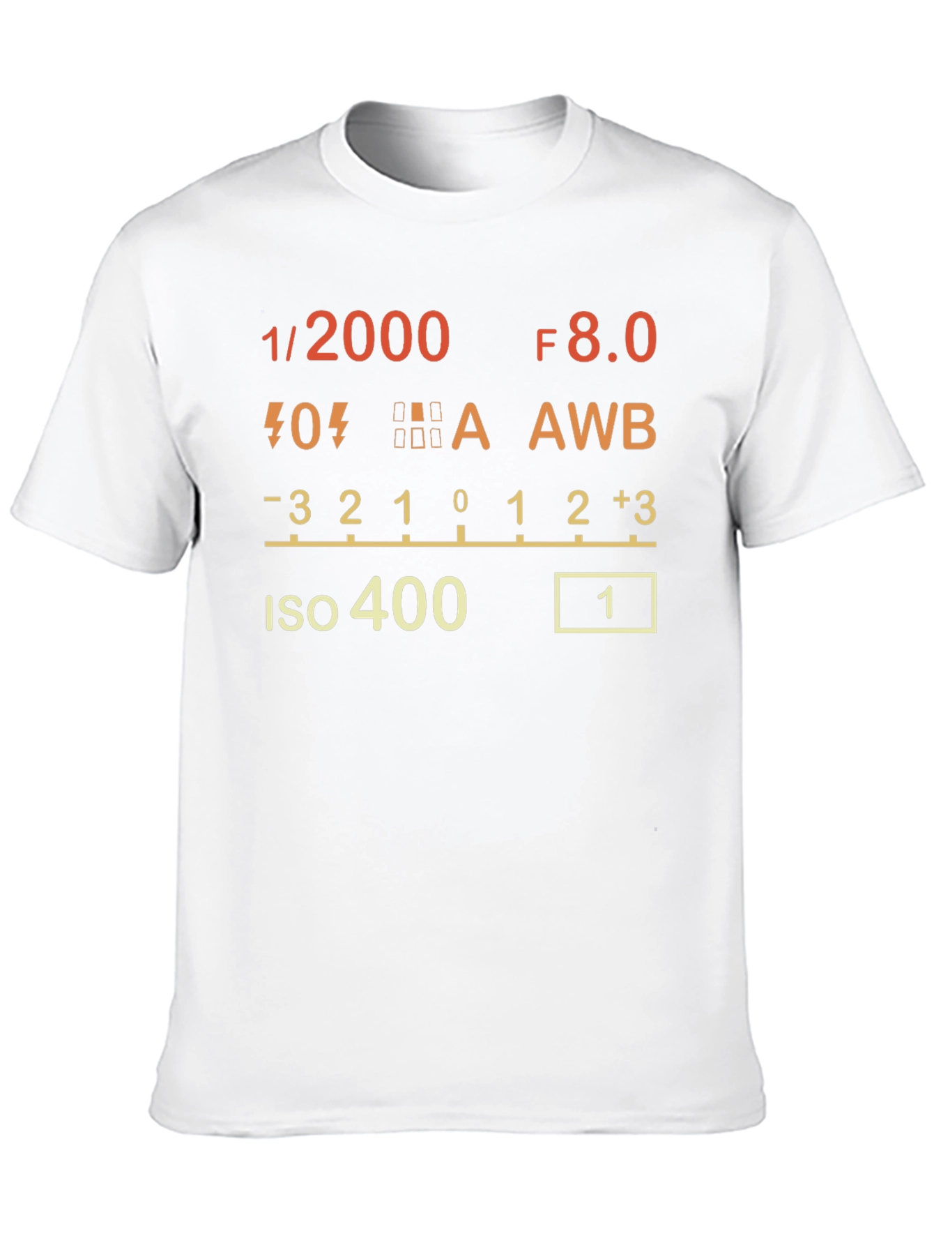 Photographers T-Shirt - Camera Settings Design