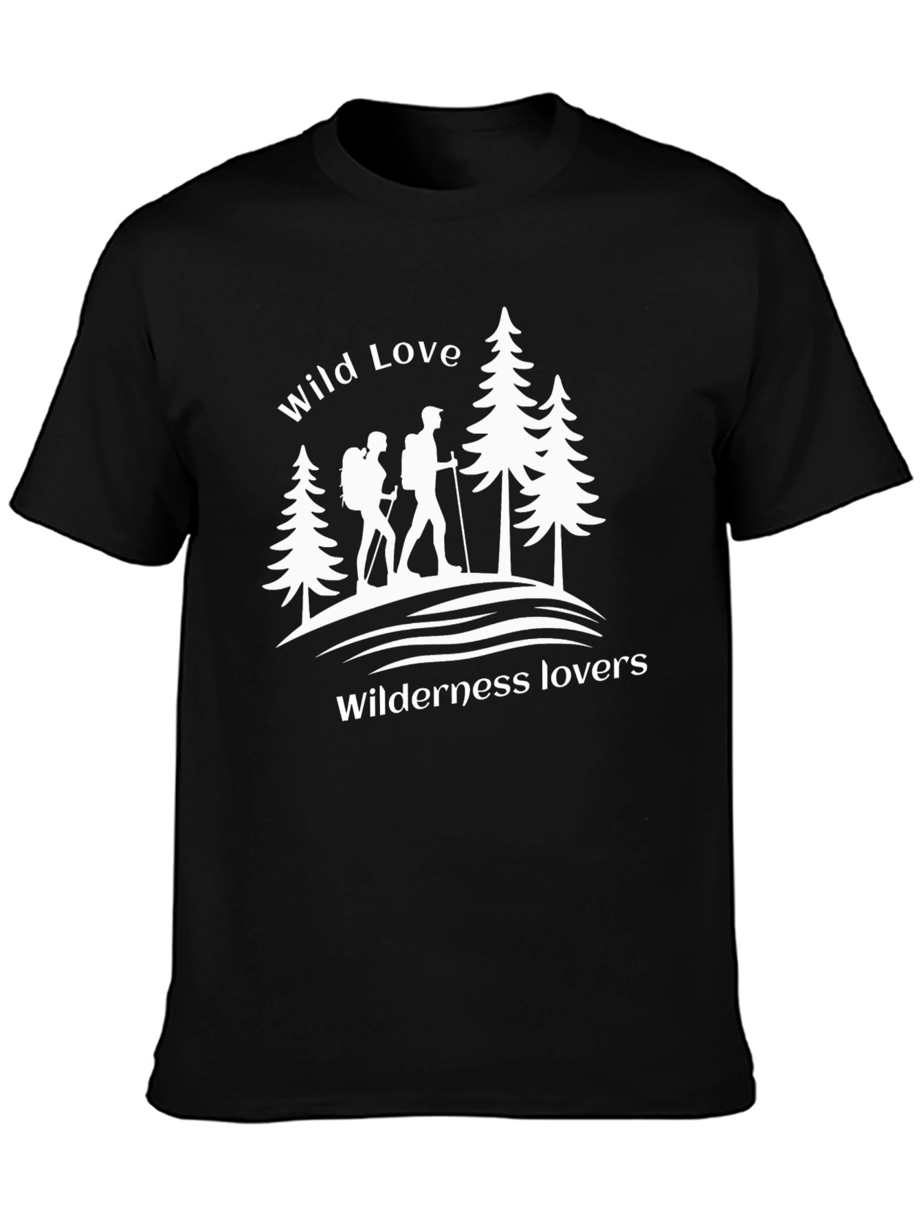 Wild Love Wilderness Lovers Graphic Tee - Black
