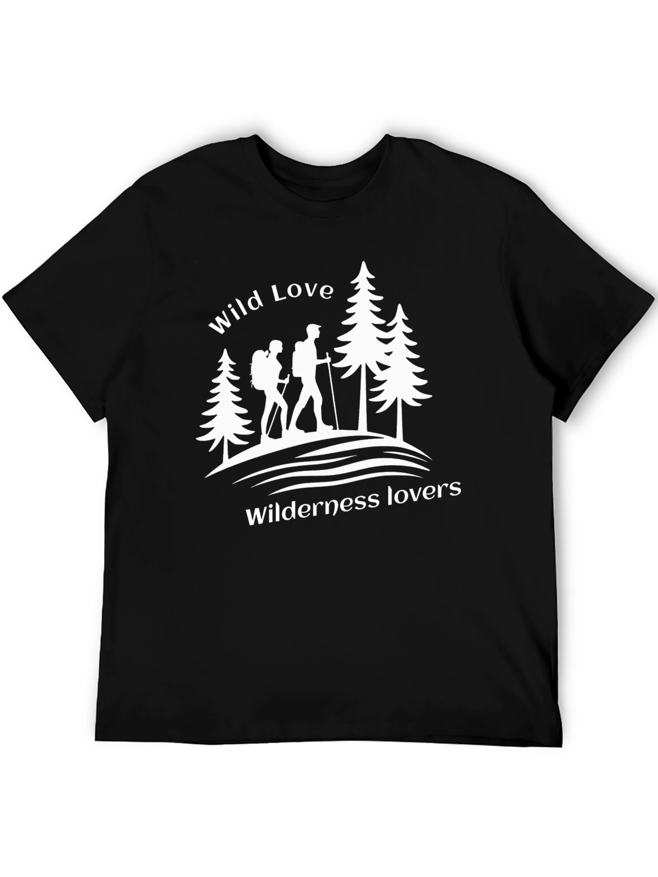 Wild Love Wilderness Lovers Graphic Tee - Black