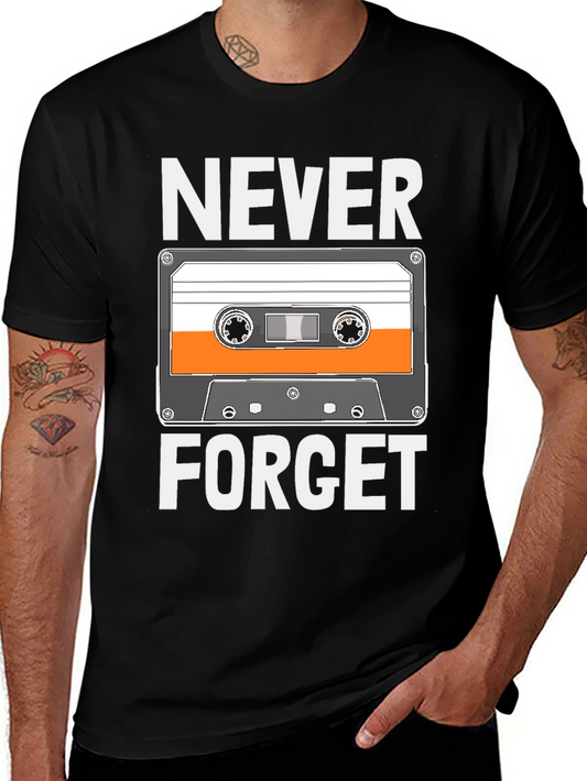 Retro Cassette Tape T-Shirt - Never Forget