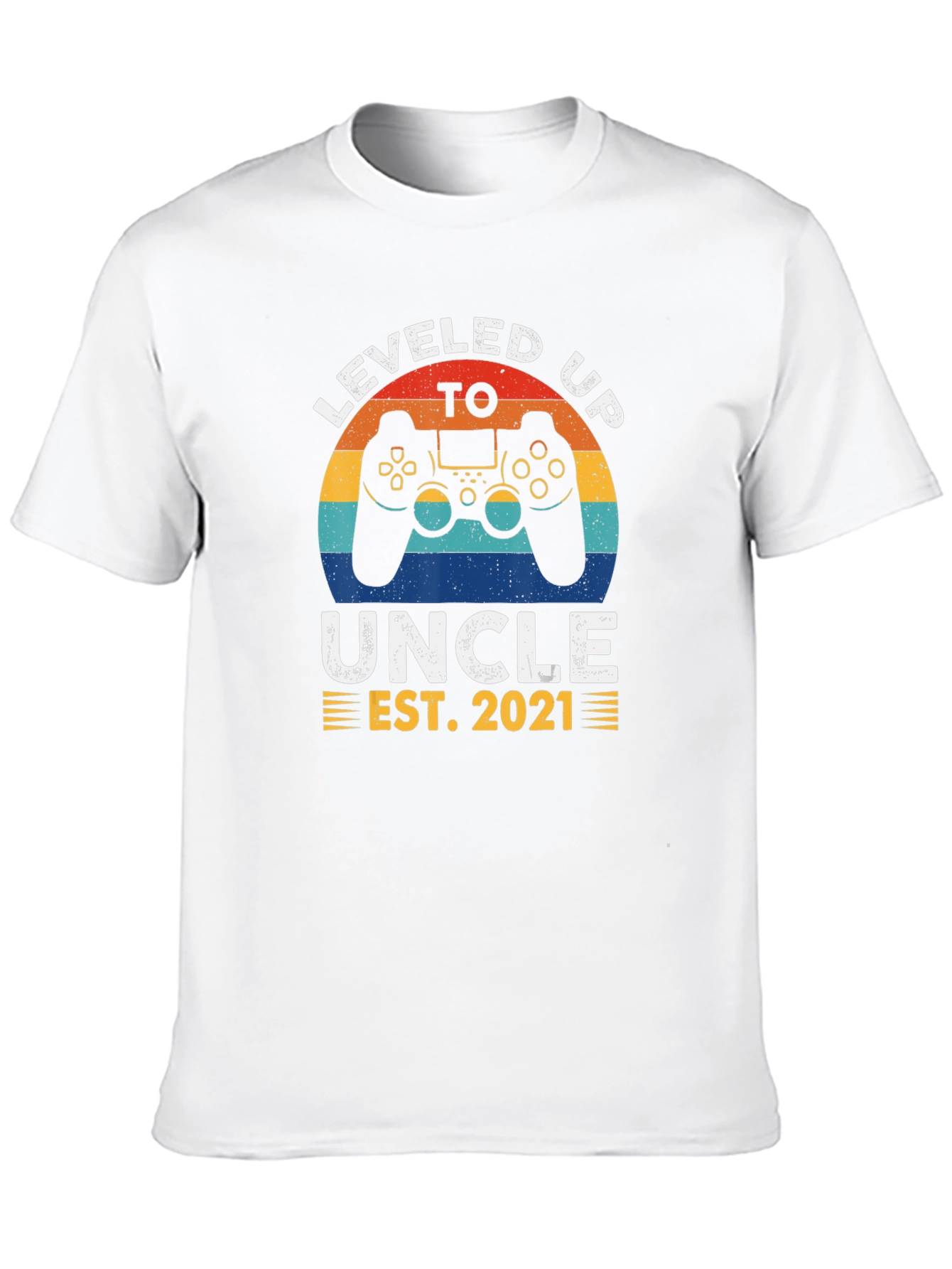 Leveled Up to Uncle EST. 2021 T-Shirt