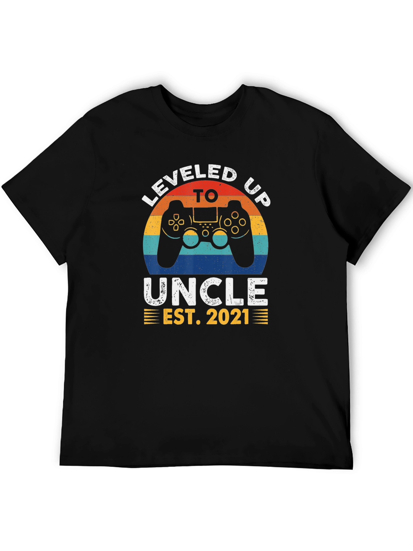 Leveled Up to Uncle EST. 2021 T-Shirt