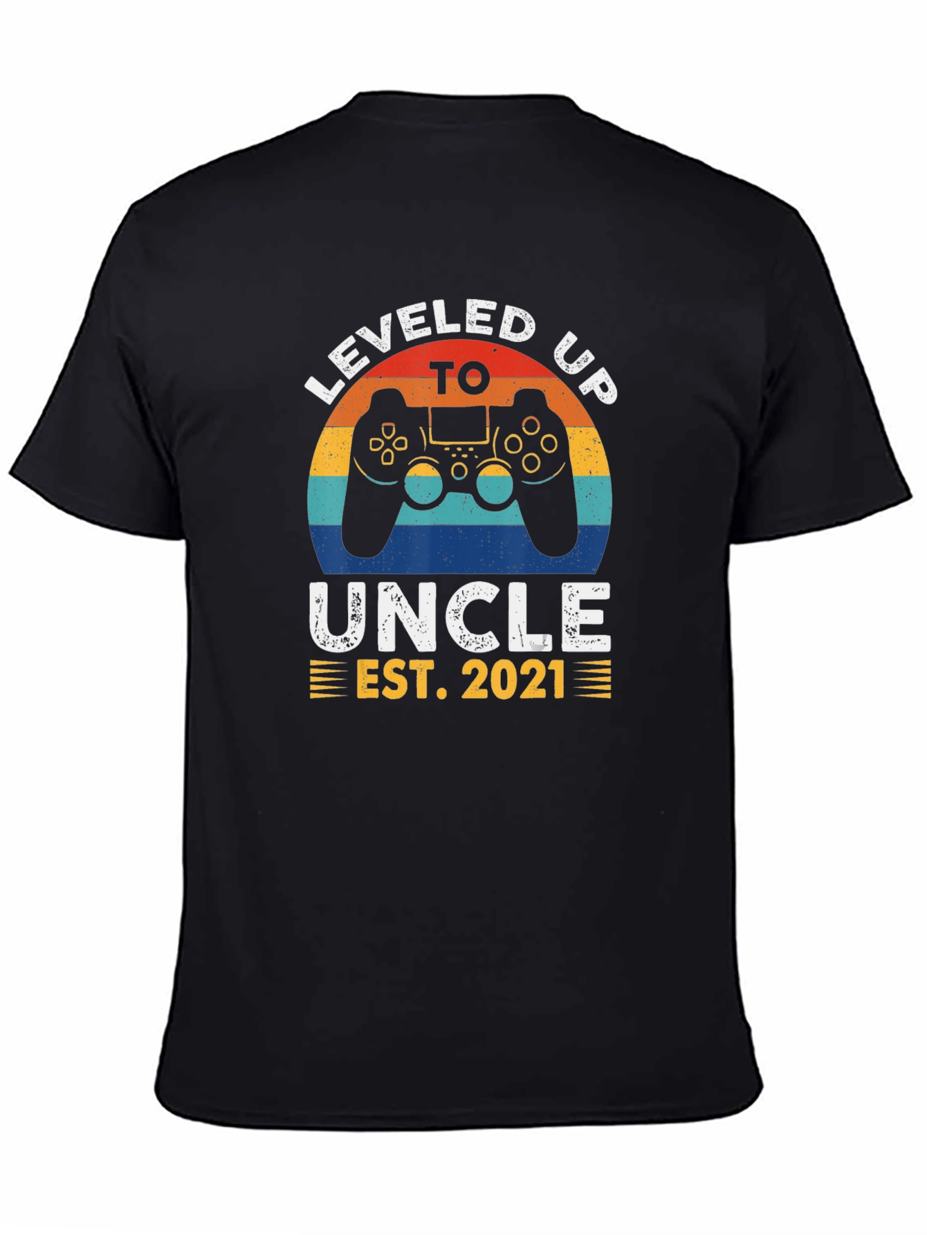 Leveled Up to Uncle EST. 2021 T-Shirt