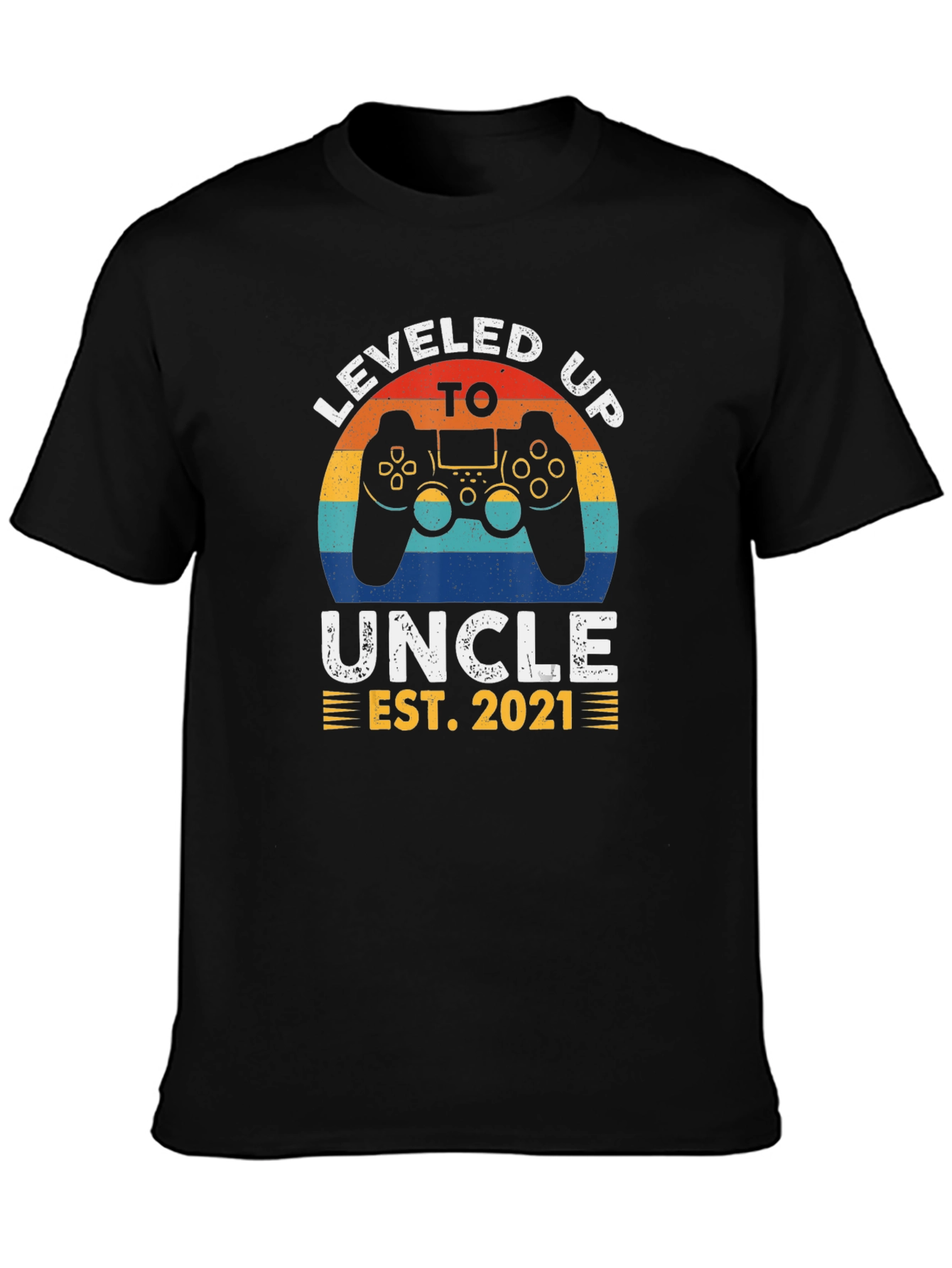Leveled Up to Uncle EST. 2021 T-Shirt