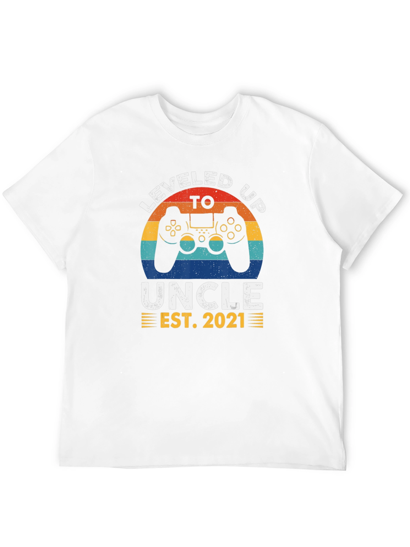 Leveled Up to Uncle EST. 2021 T-Shirt