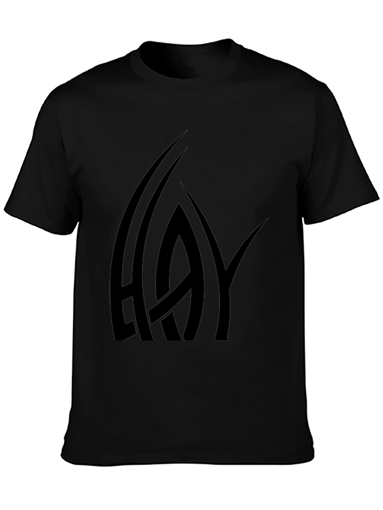 Black HAY Graphic Print T-Shirt