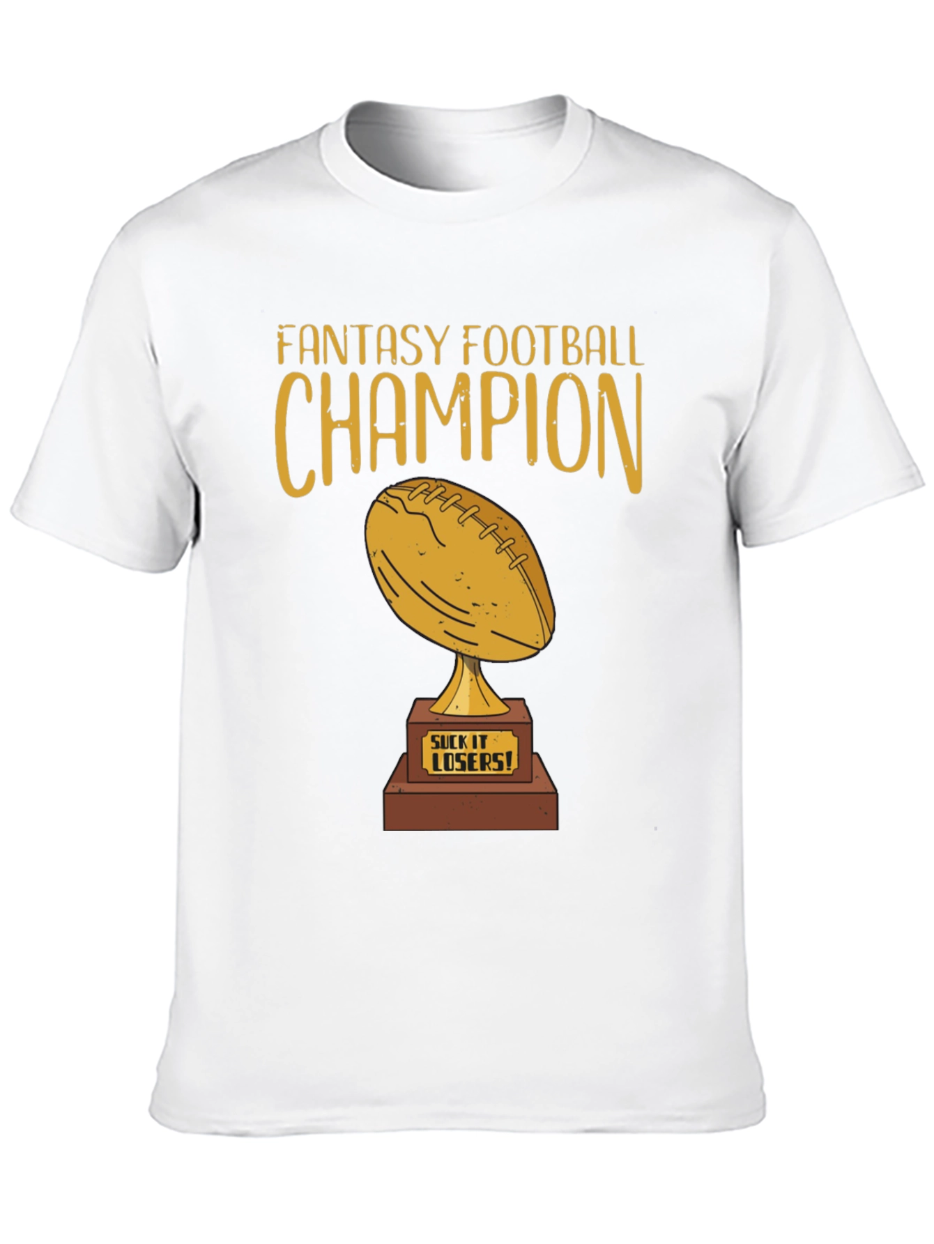 Fantasy Football Champion T-Shirt - Winners Trophy Design