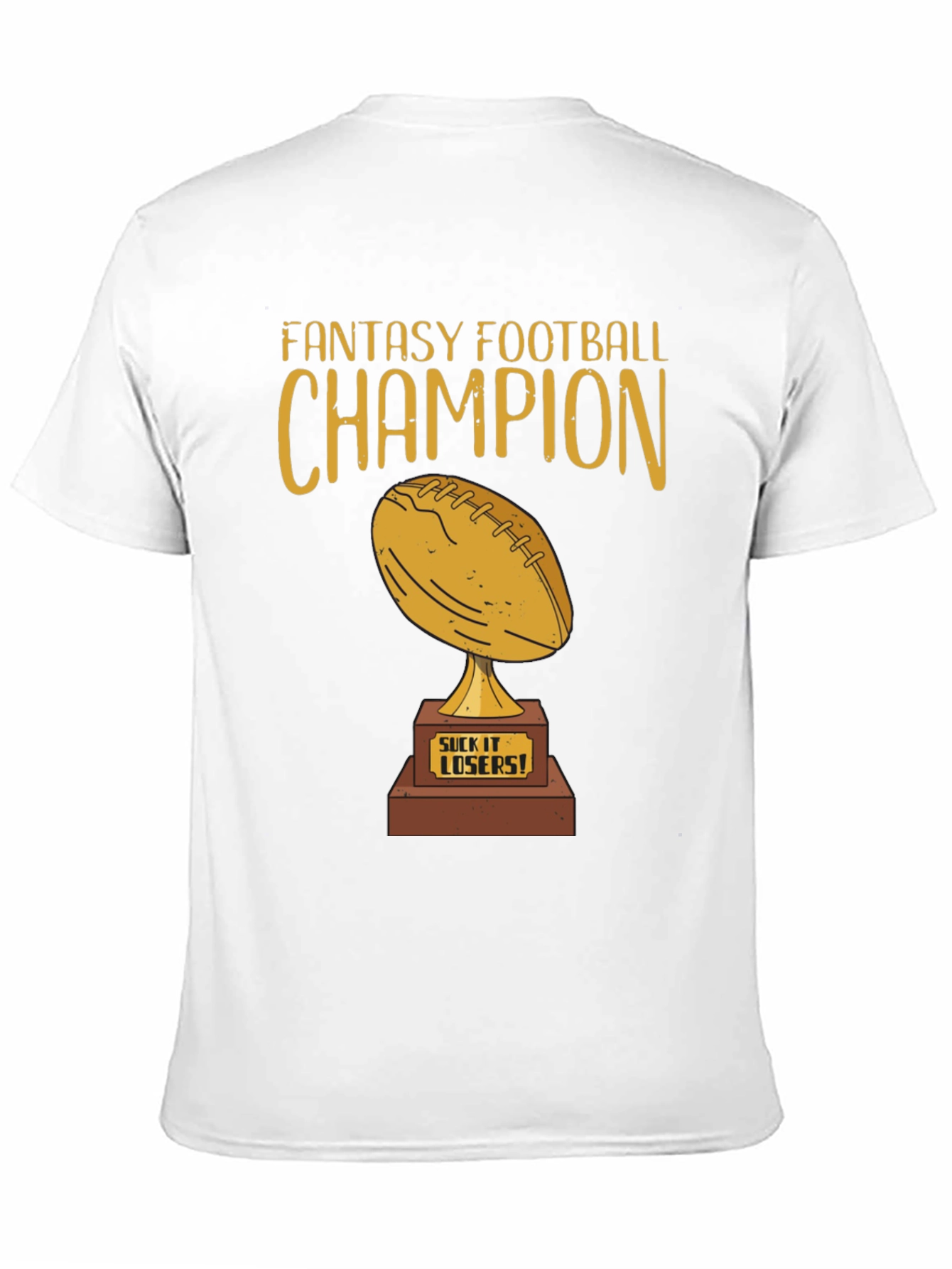 Fantasy Football Champion T-Shirt - Winners Trophy Design