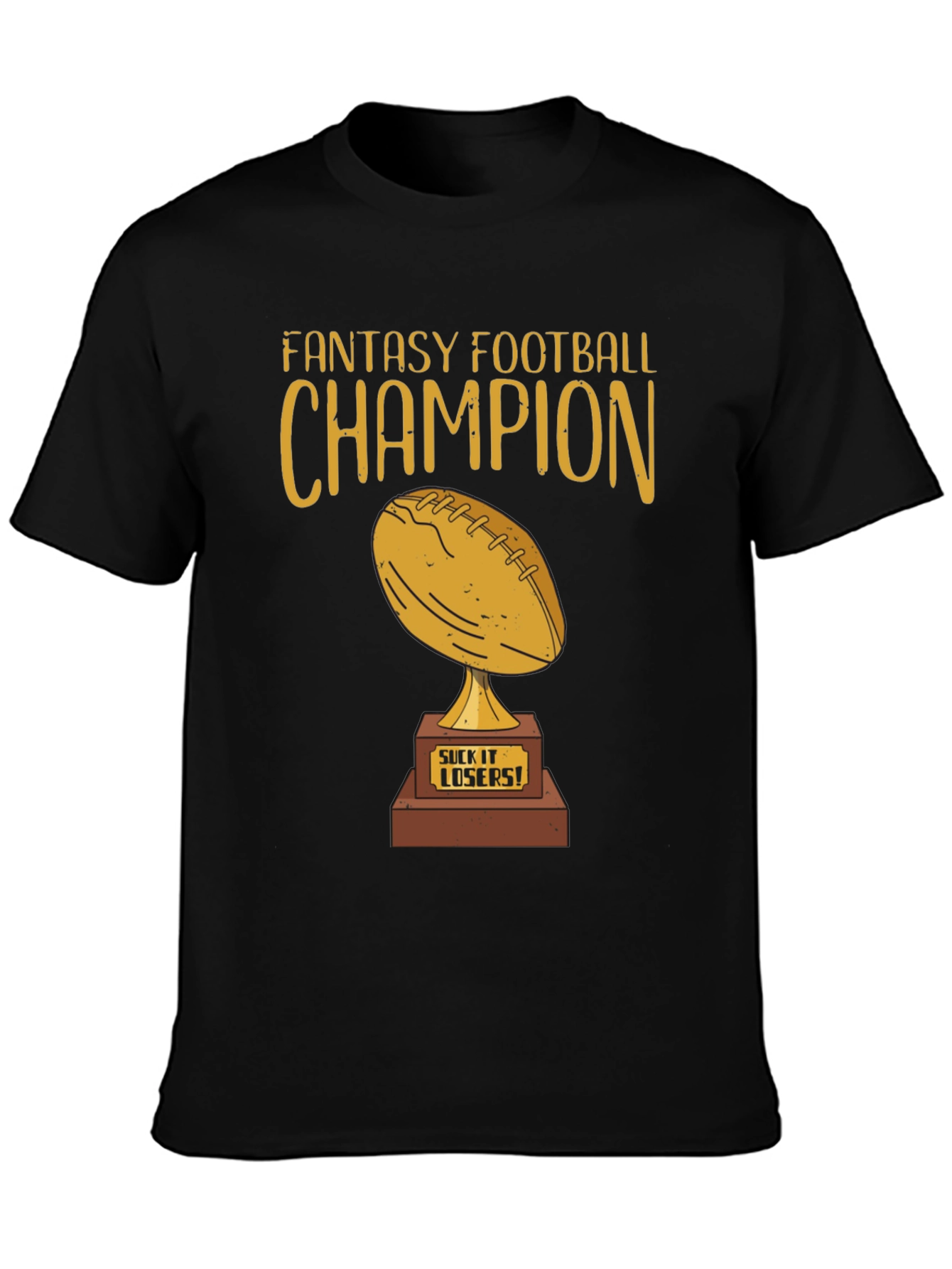Fantasy Football Champion T-Shirt - Winners Trophy Design