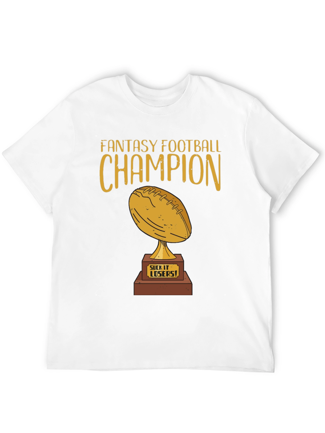Fantasy Football Champion T-Shirt - Winners Trophy Design