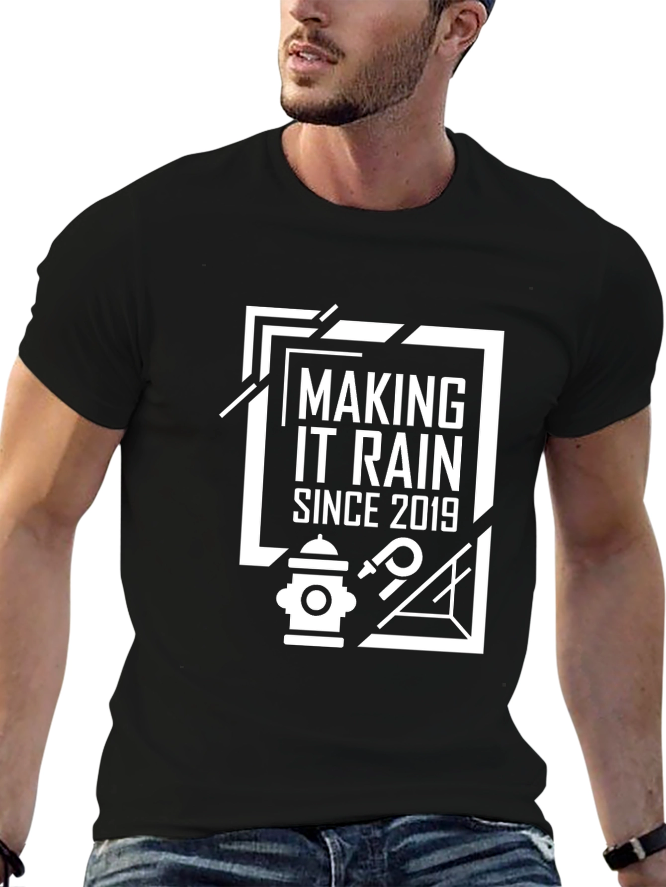 Making It Rain Since 2019 Black T-Shirt