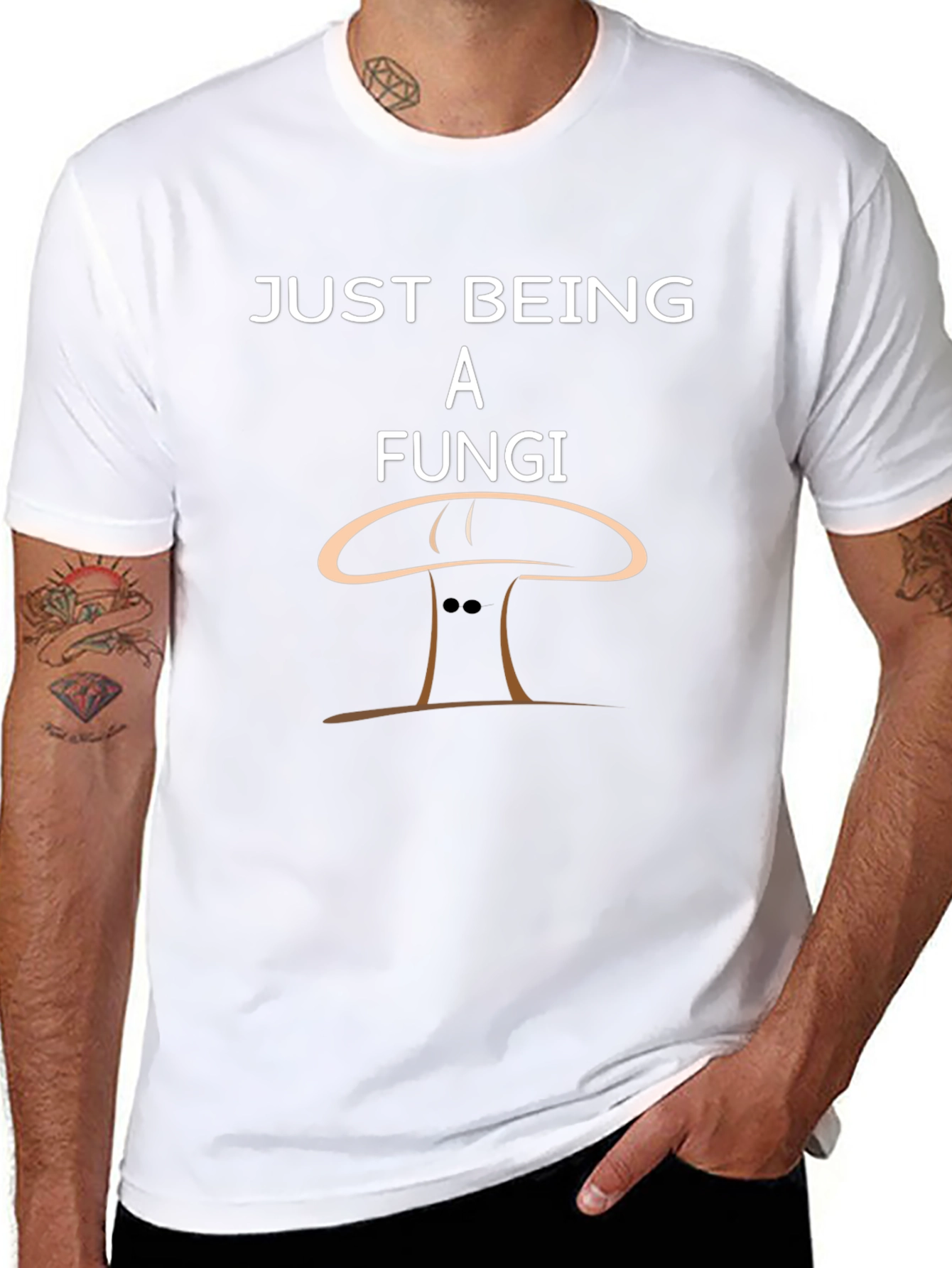 Just Being A Fungi Funny Graphic T-Shirt