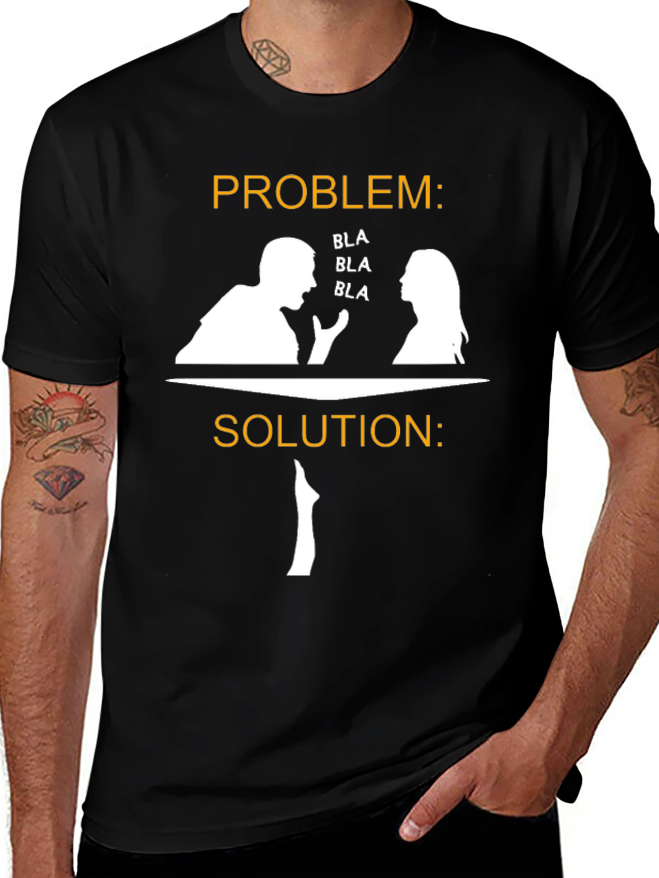 Problem Solution T-Shirt Funny Graphic Tee