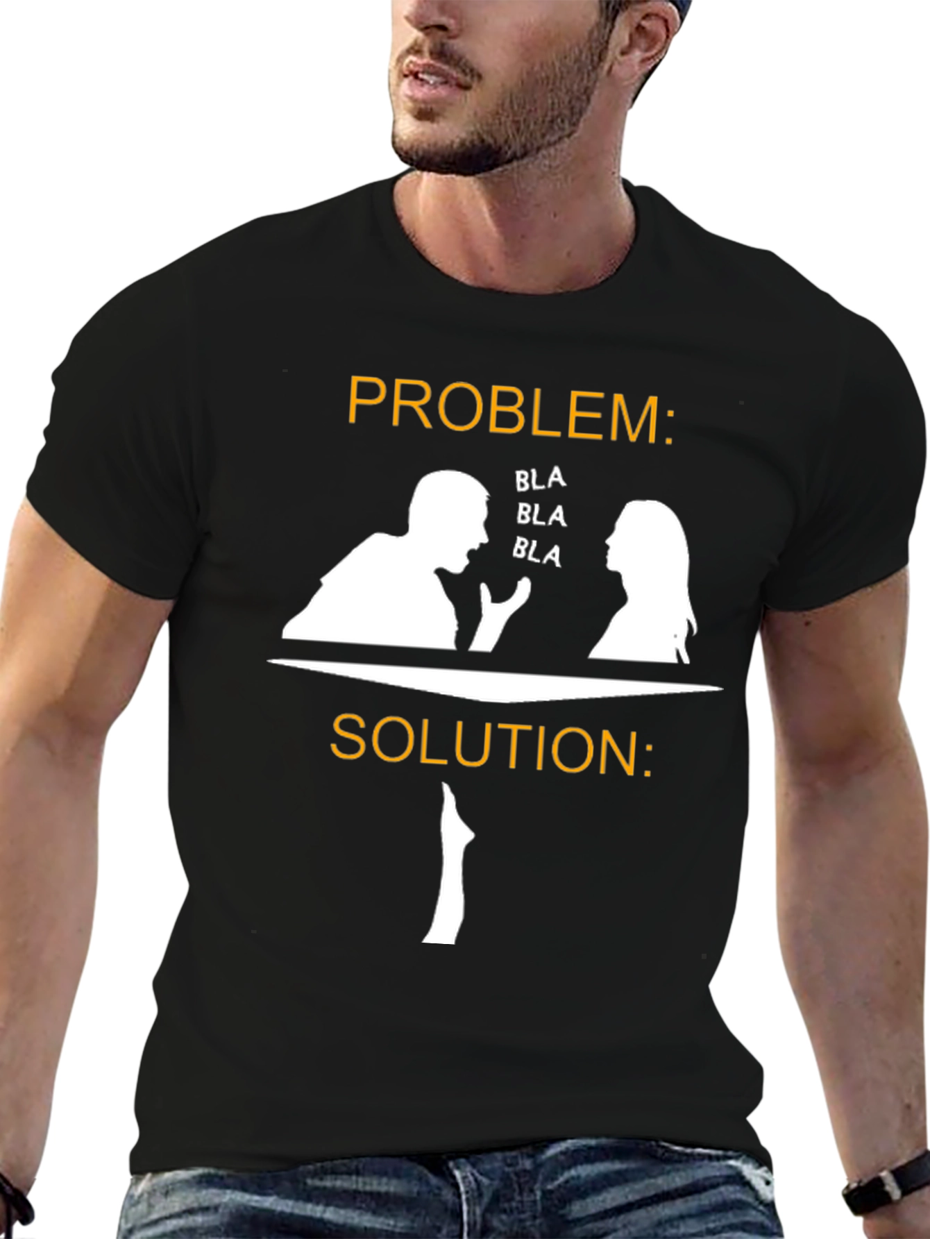 Problem Solution T-Shirt Funny Graphic Tee