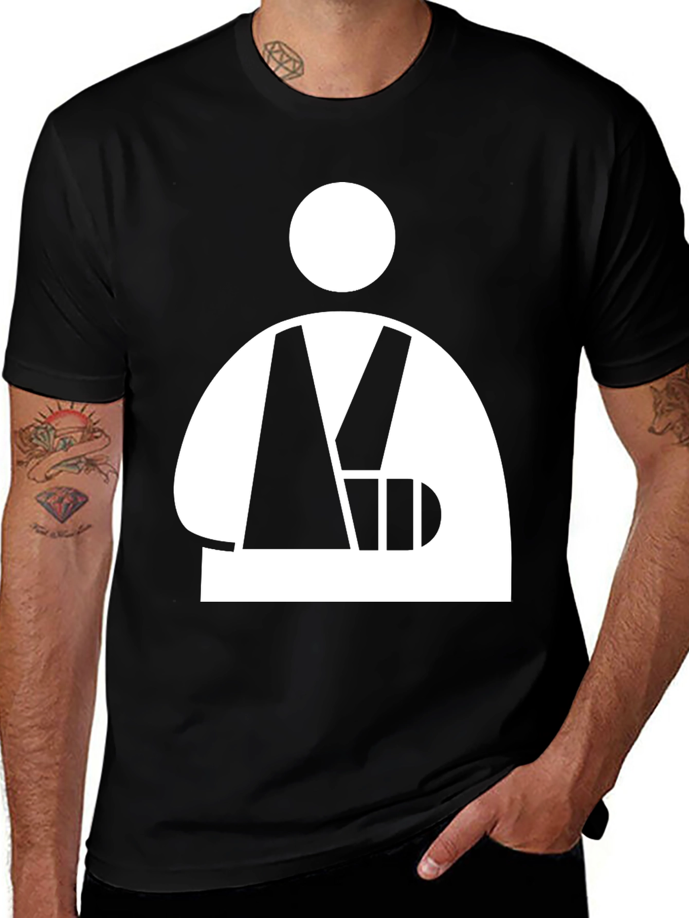 Broken Arm Humor Graphic Tee