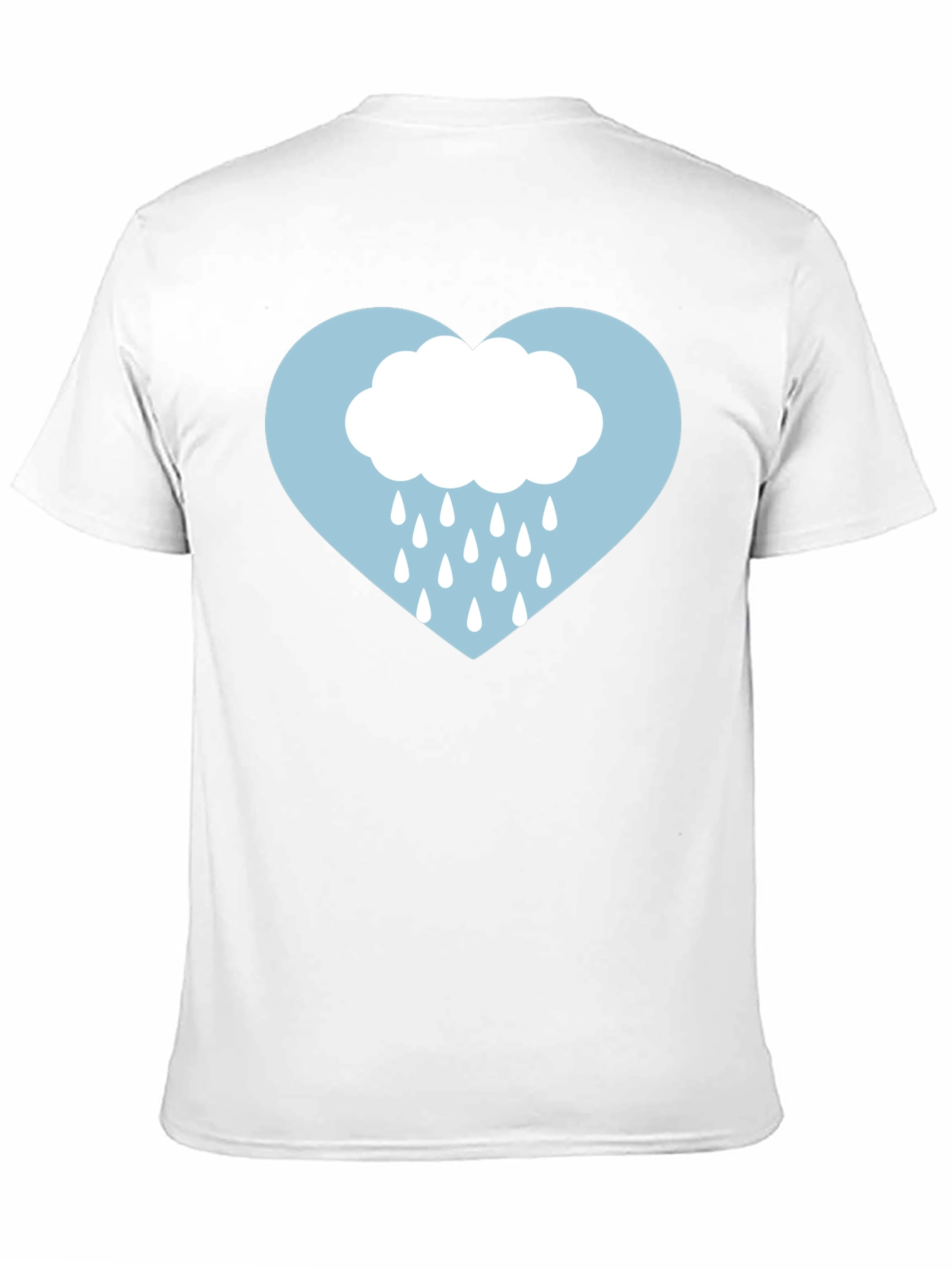 Rainy Heart Graphic Tee - Soft Cotton Comfort