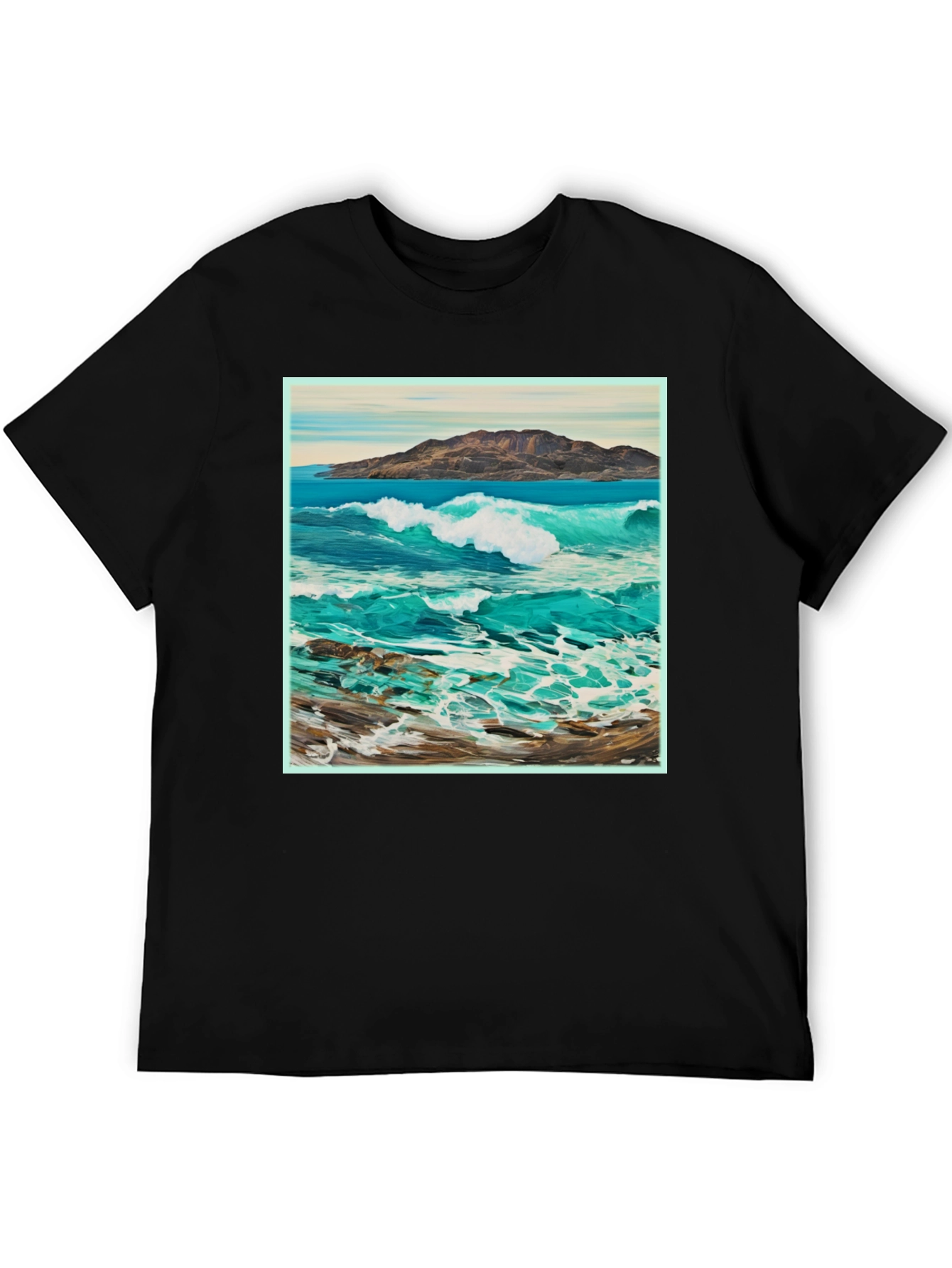 Ocean Wave Graphic Tee - Stylish Comfort