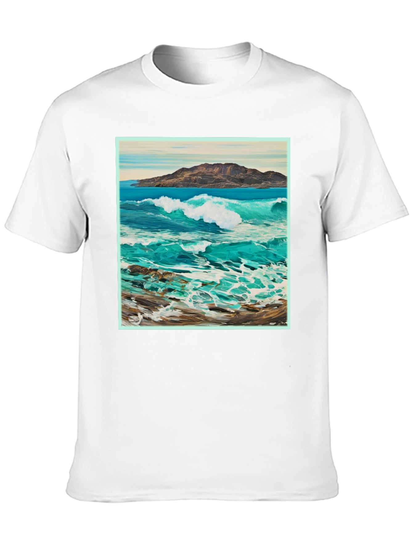 Ocean Wave Graphic Tee - Stylish Comfort