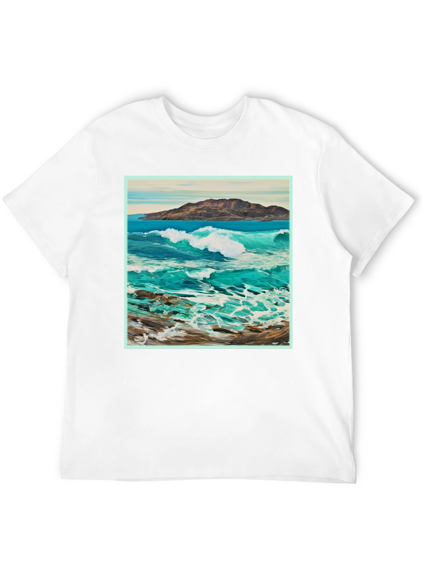 Ocean Wave Graphic Tee - Stylish Comfort