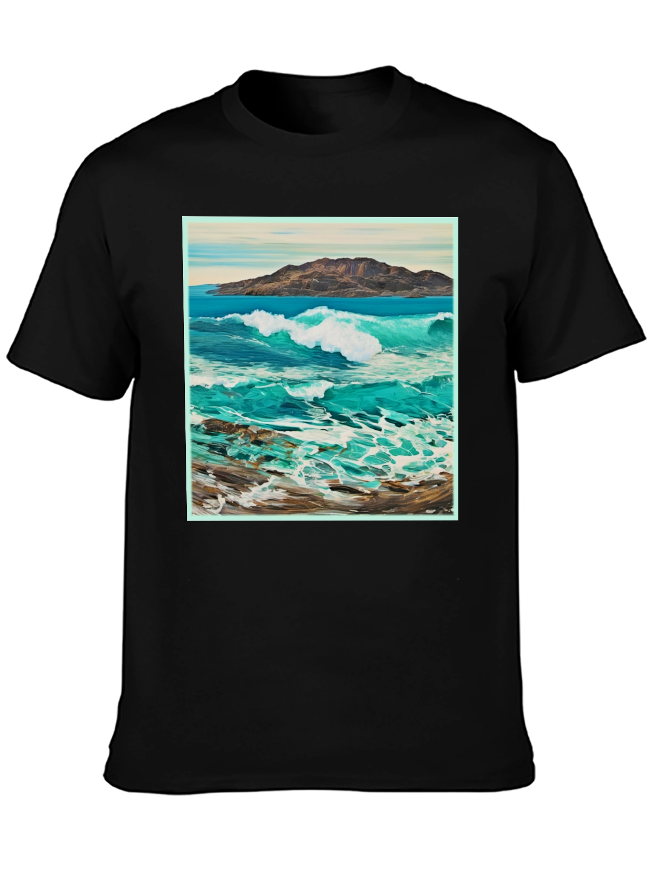 Ocean Wave Graphic Tee - Stylish Comfort