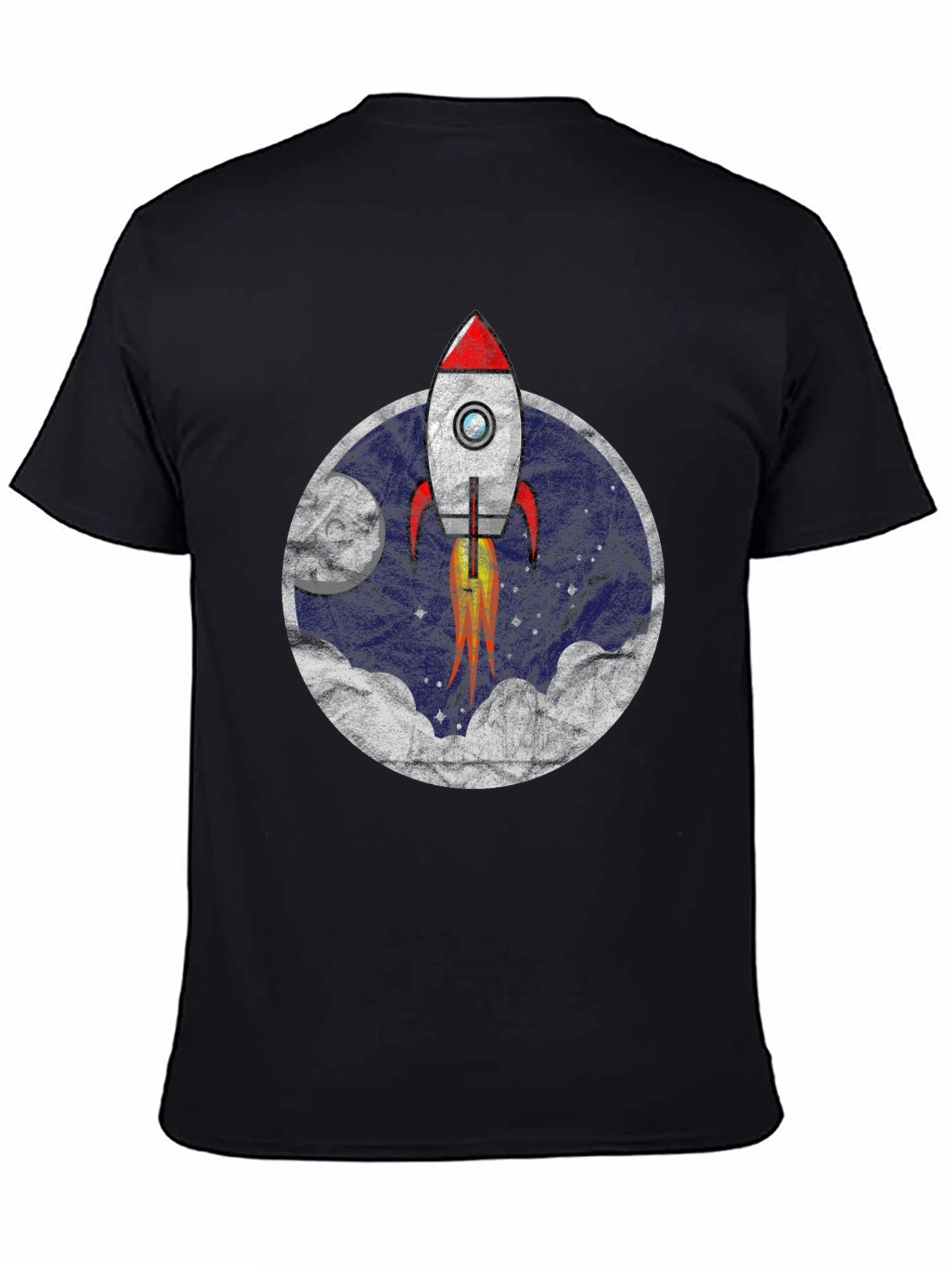 Rocket Launch T-Shirt - Retro Space Tee