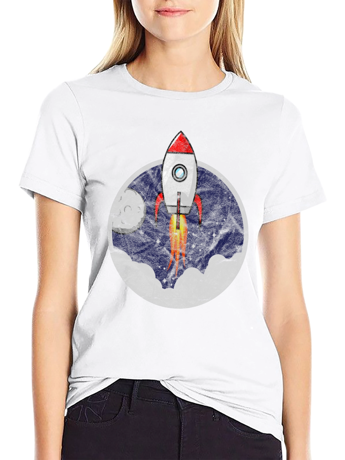 Rocket Launch T-Shirt - Retro Space Tee