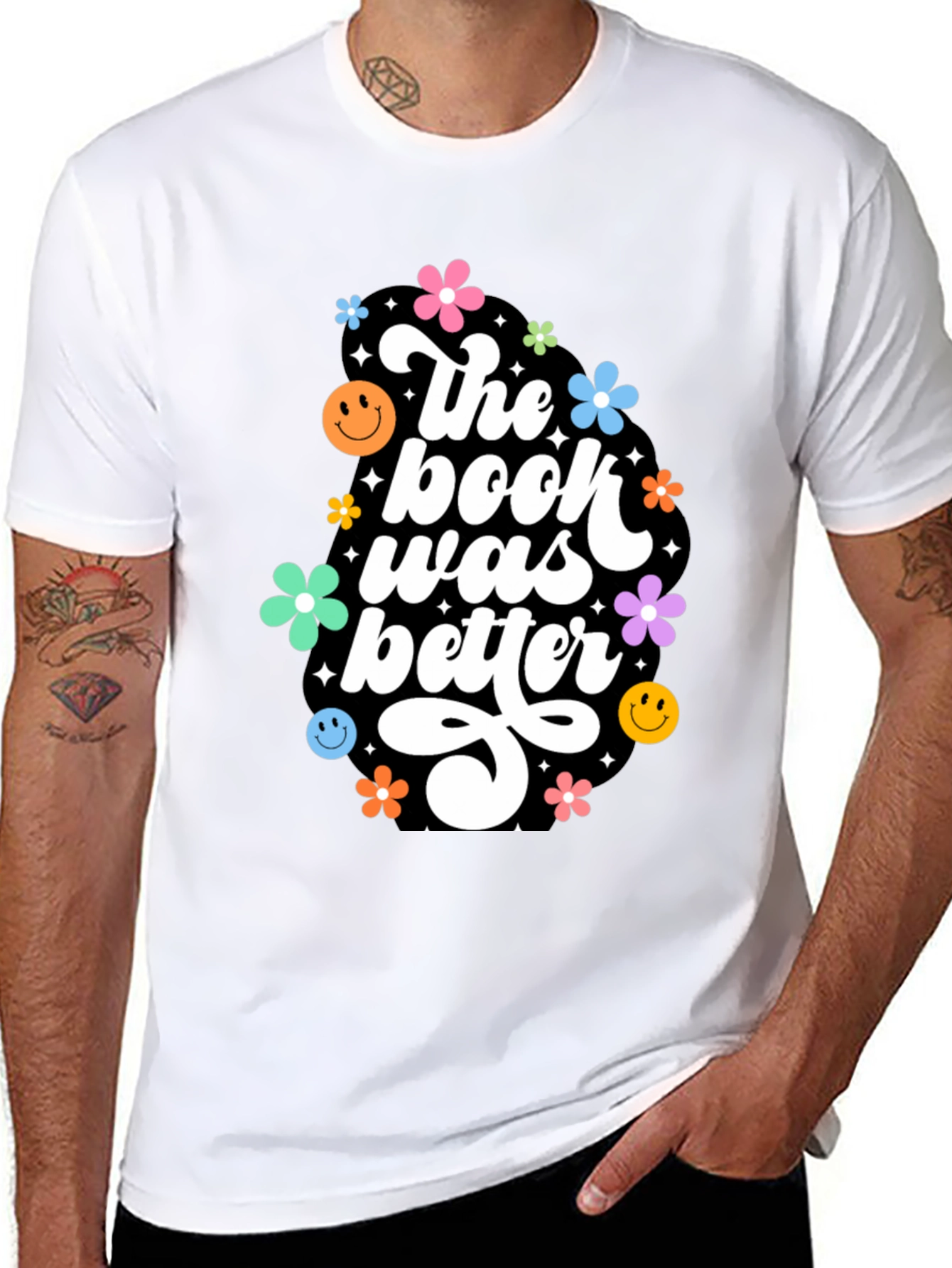 The Book Was Better Graphic Tee - Retro Design