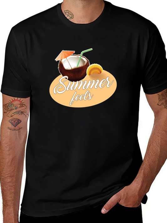 Summer Feels T-Shirt - Coconut Graphic Tee