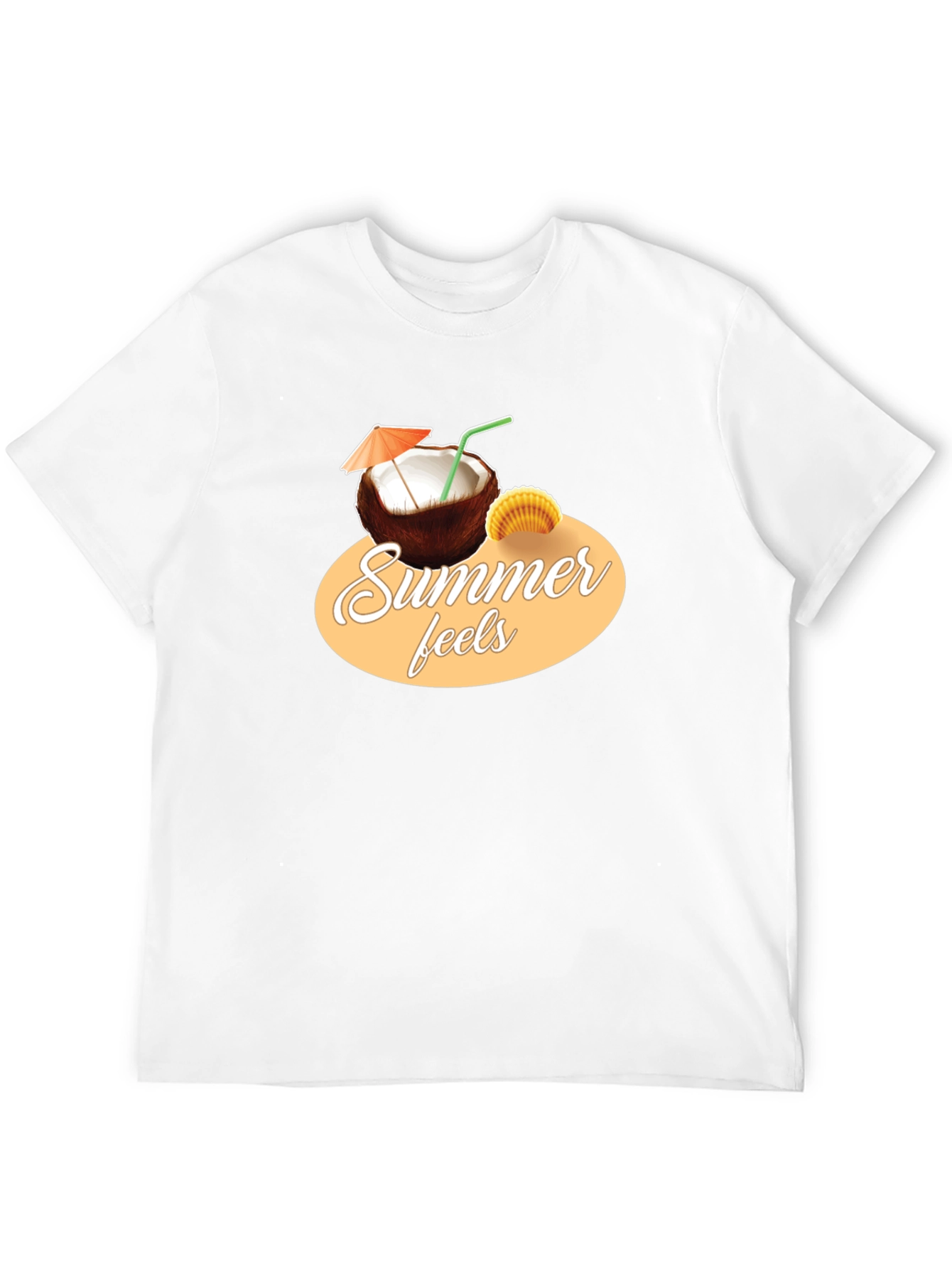 Summer Feels T-Shirt - Coconut Graphic Tee