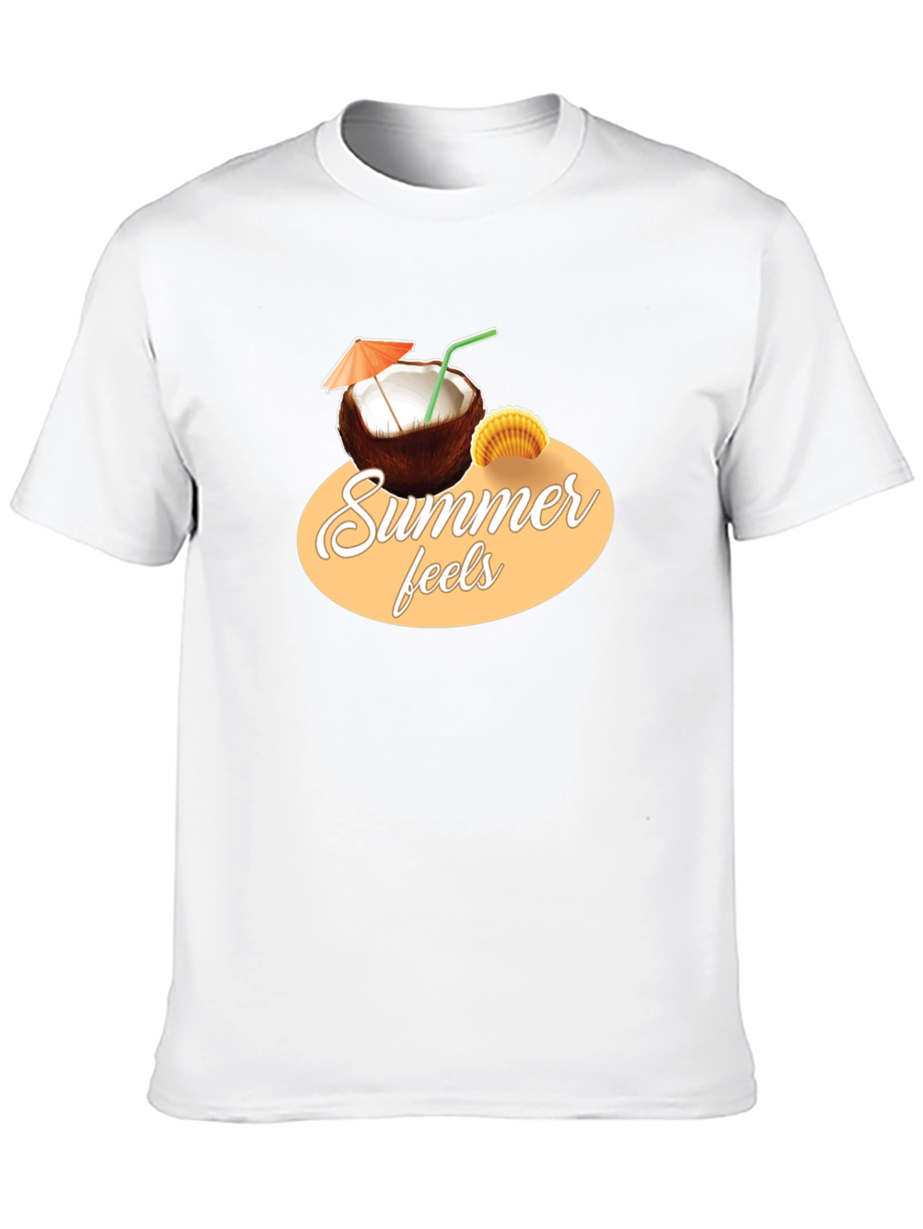 Summer Feels T-Shirt - Coconut Graphic Tee