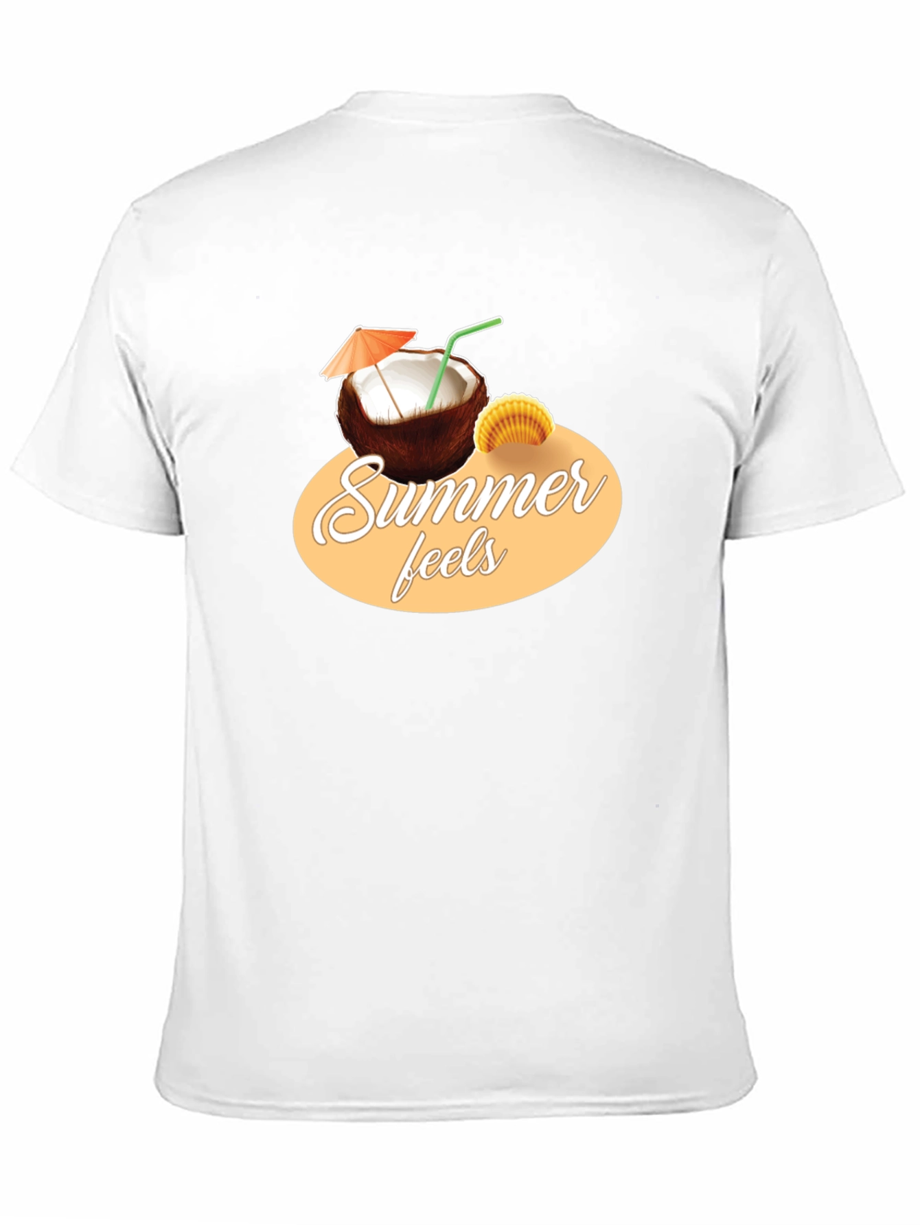 Summer Feels T-Shirt - Coconut Graphic Tee