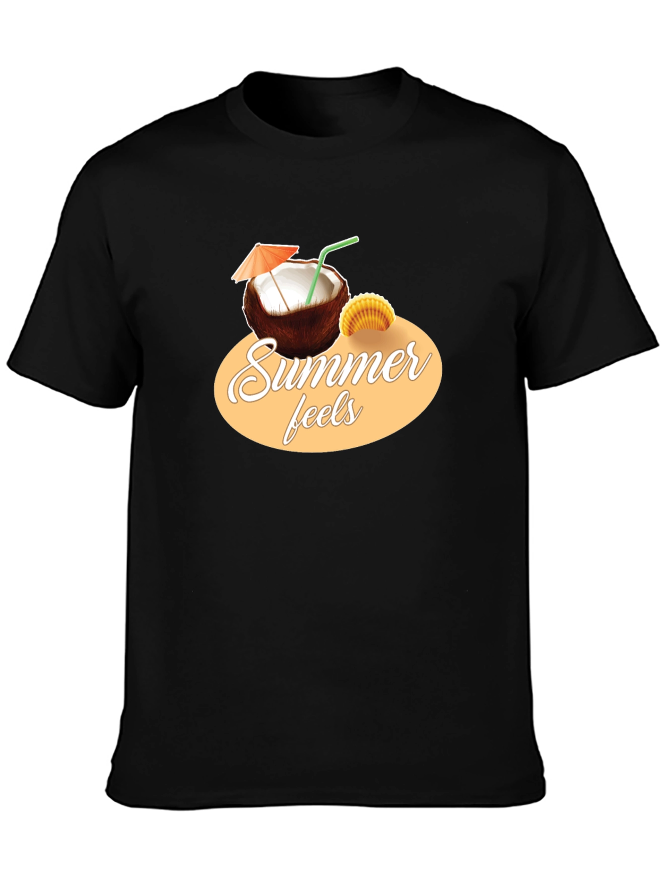 Summer Feels T-Shirt - Coconut Graphic Tee