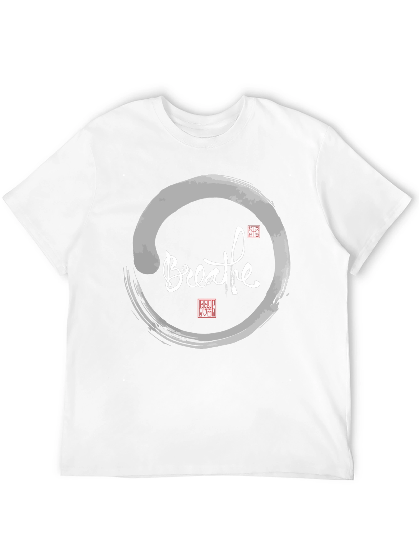 Breathe Zen Circle T-Shirt - Stylish Meditative Design