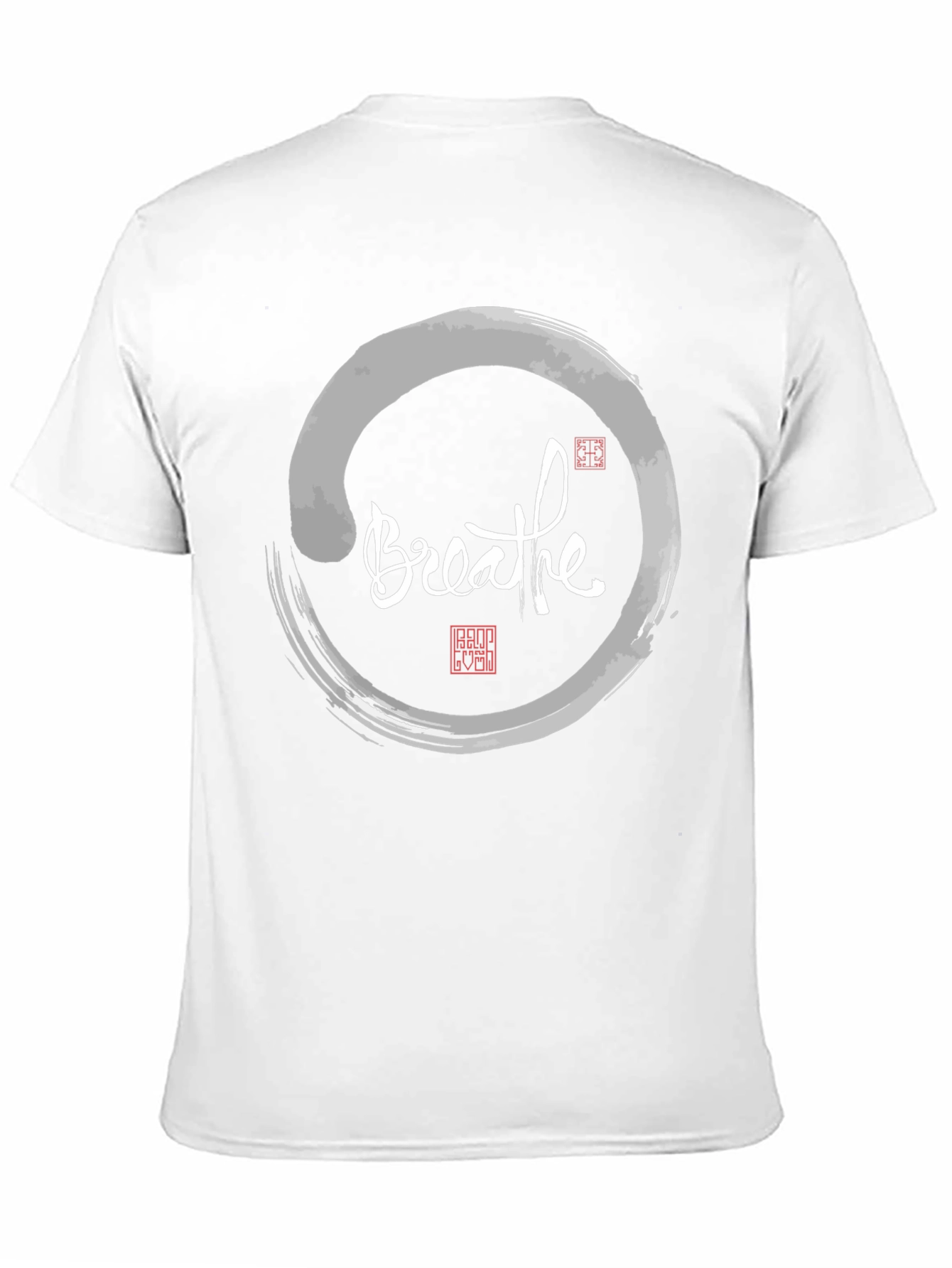 Breathe Zen Circle T-Shirt - Stylish Meditative Design