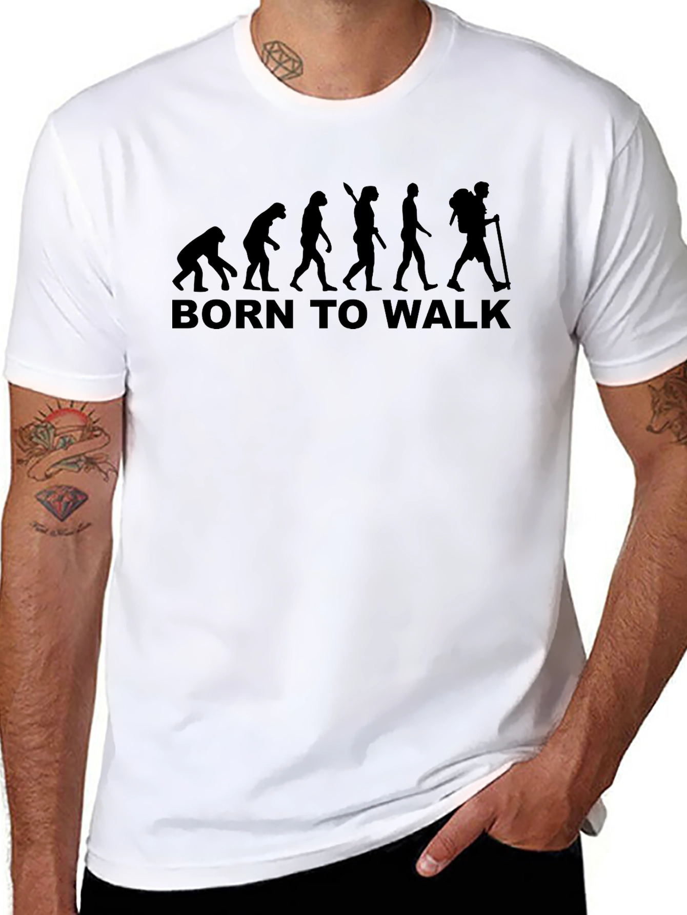 Born To Walk Evolution Graphic T-Shirt