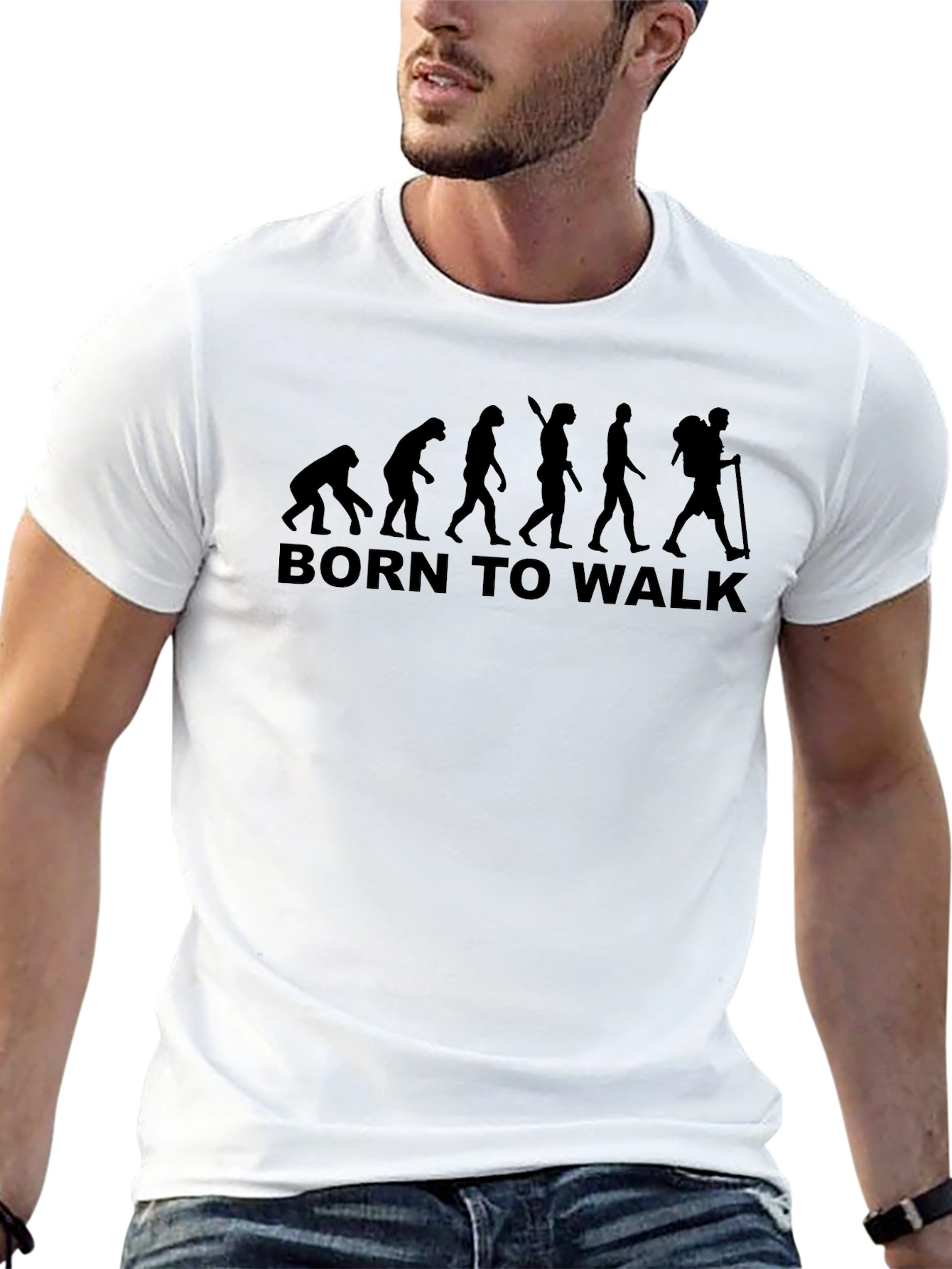 Born To Walk Evolution Graphic T-Shirt