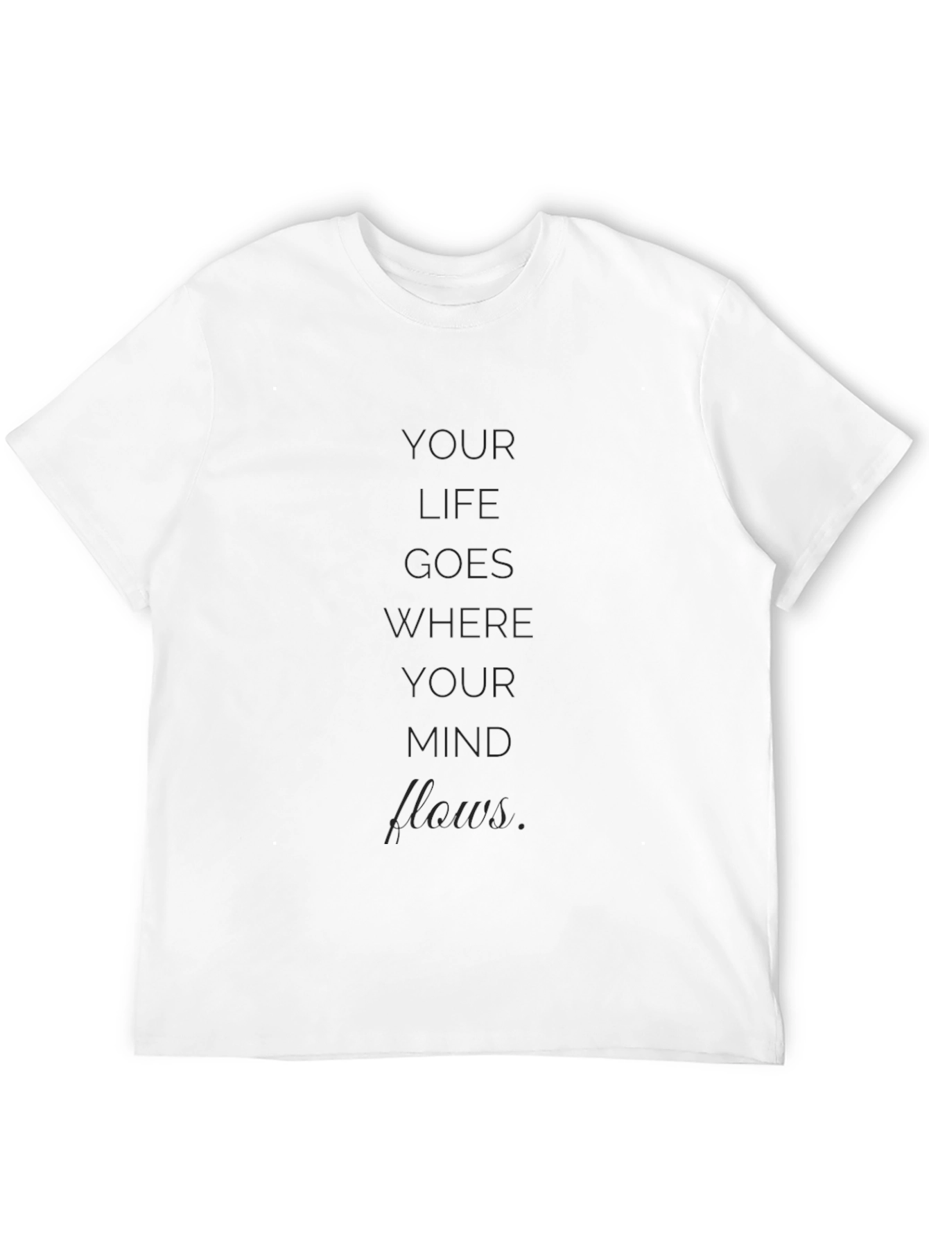 Inspirational Mind Flows Black T-Shirt