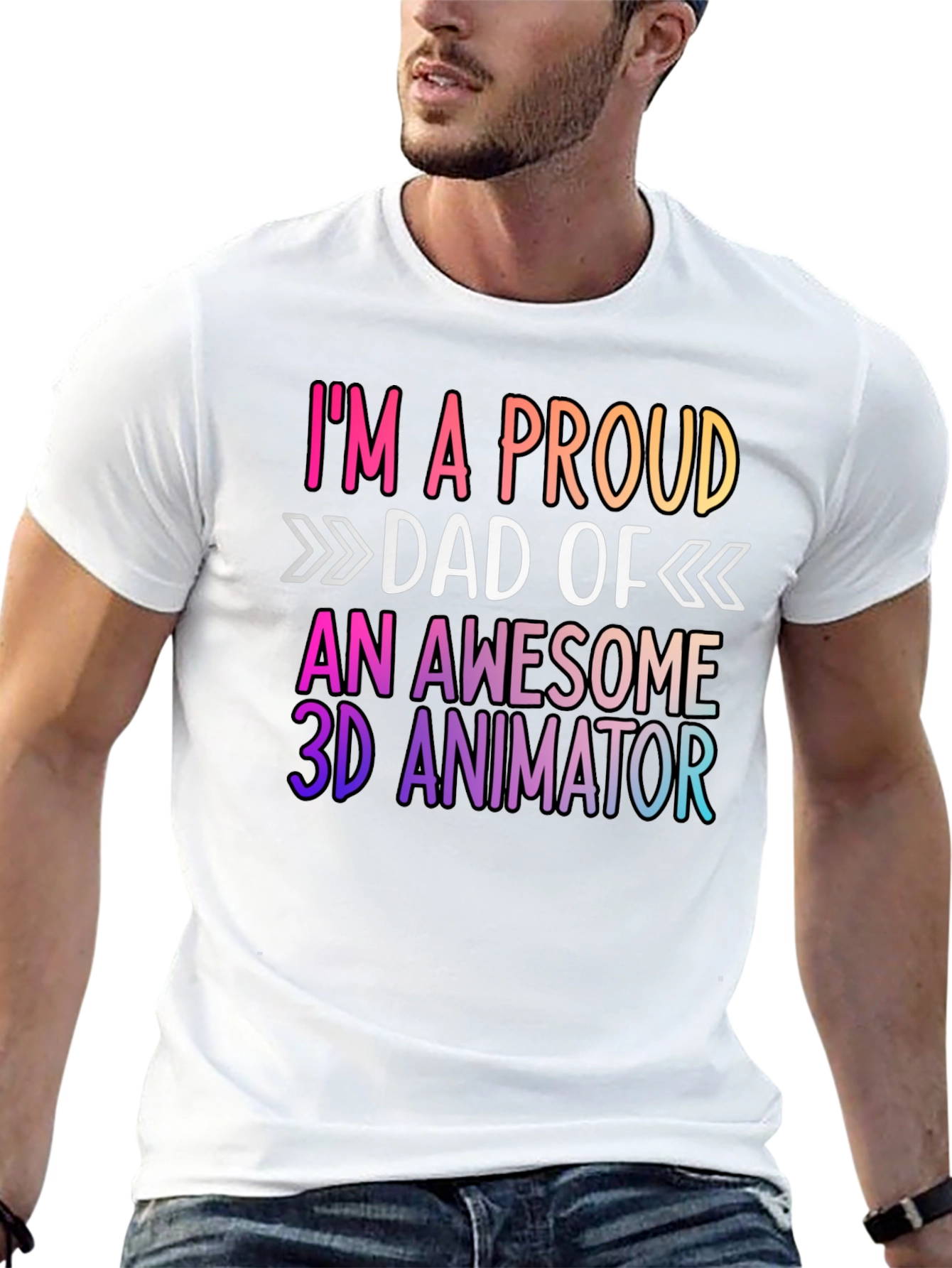 Proud Dad of 3D Animator Graphic Tee