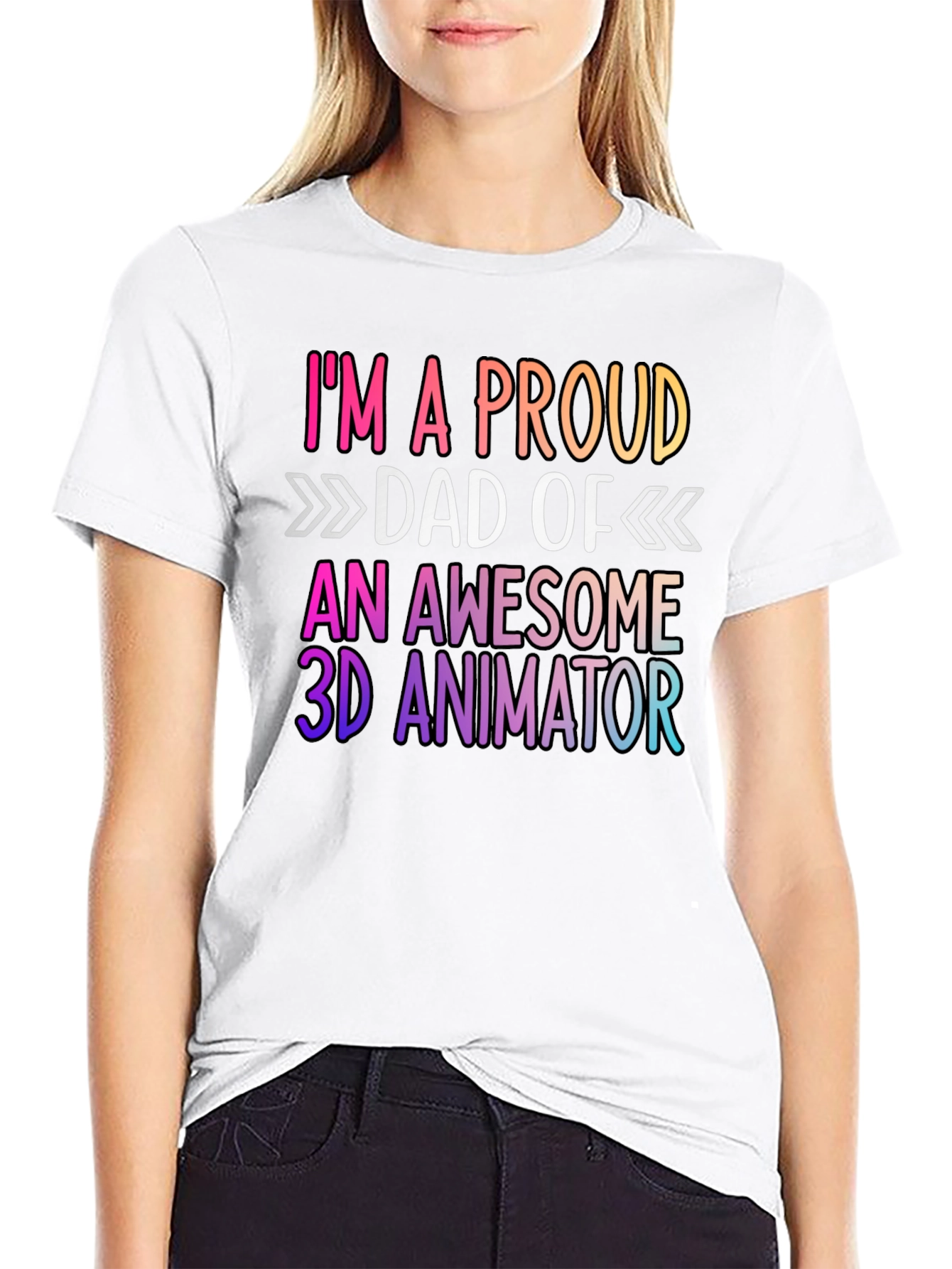 Proud Dad of 3D Animator Graphic Tee