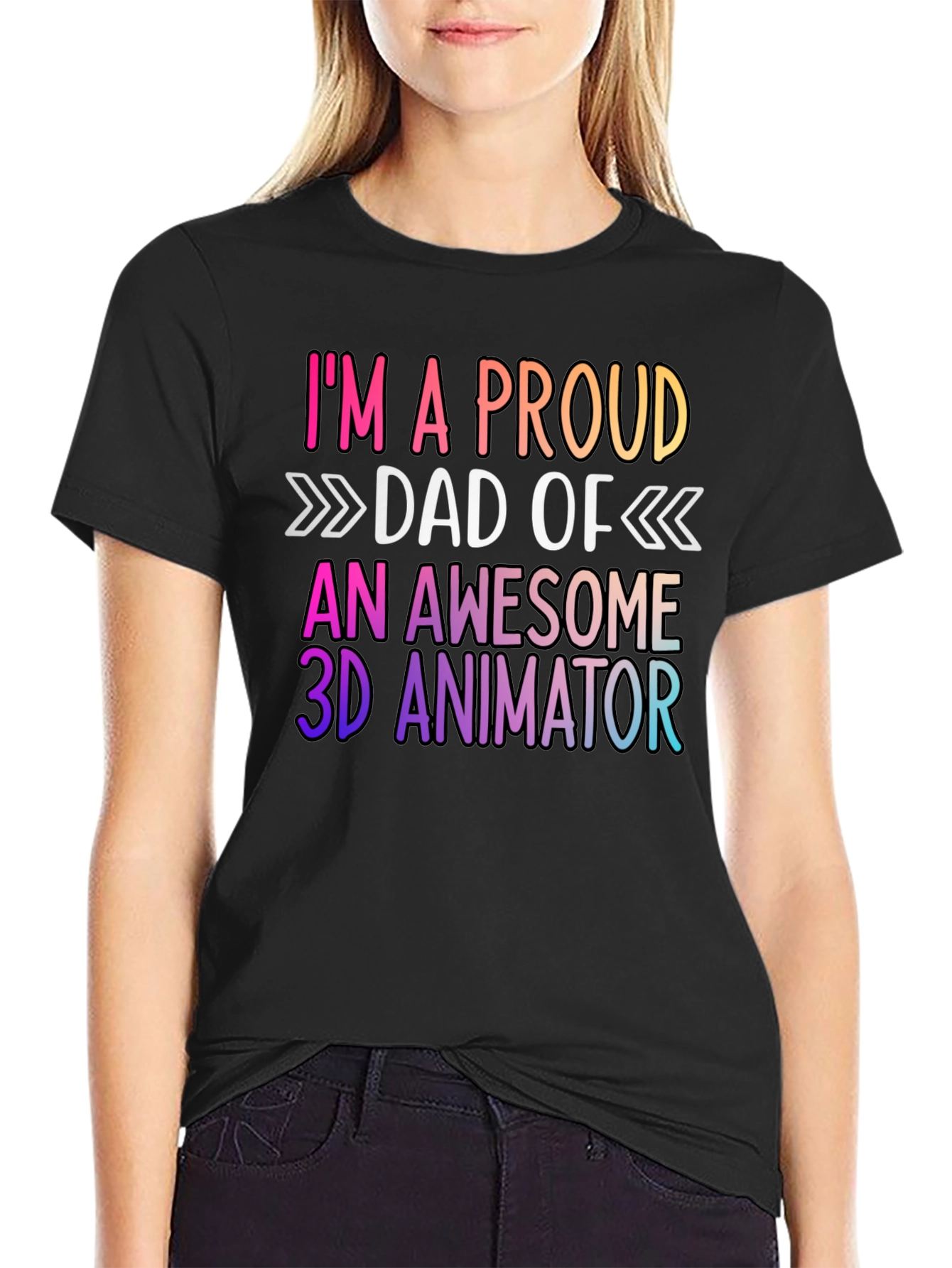 Proud Dad of 3D Animator Graphic Tee
