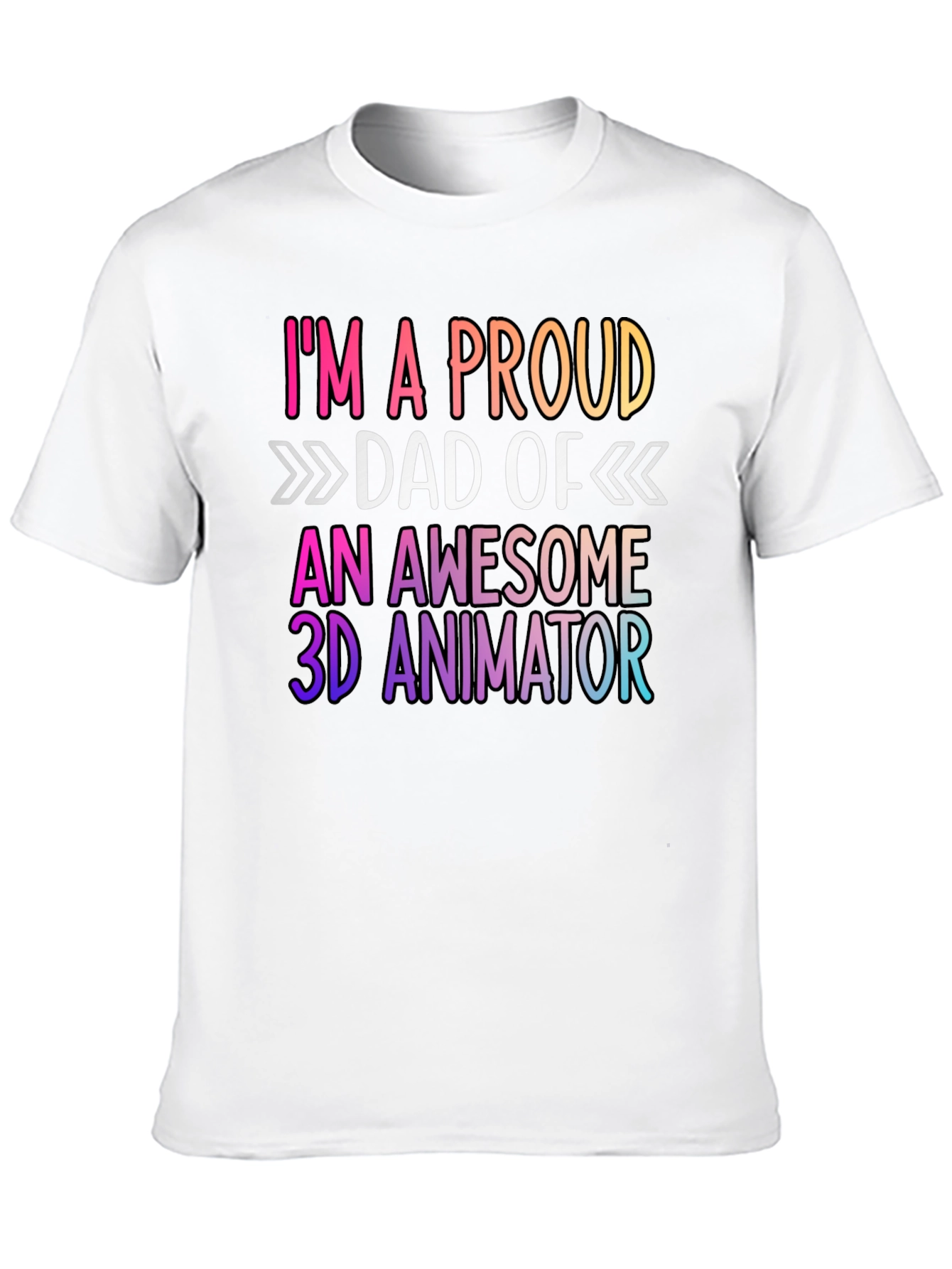 Proud Dad of 3D Animator Graphic Tee