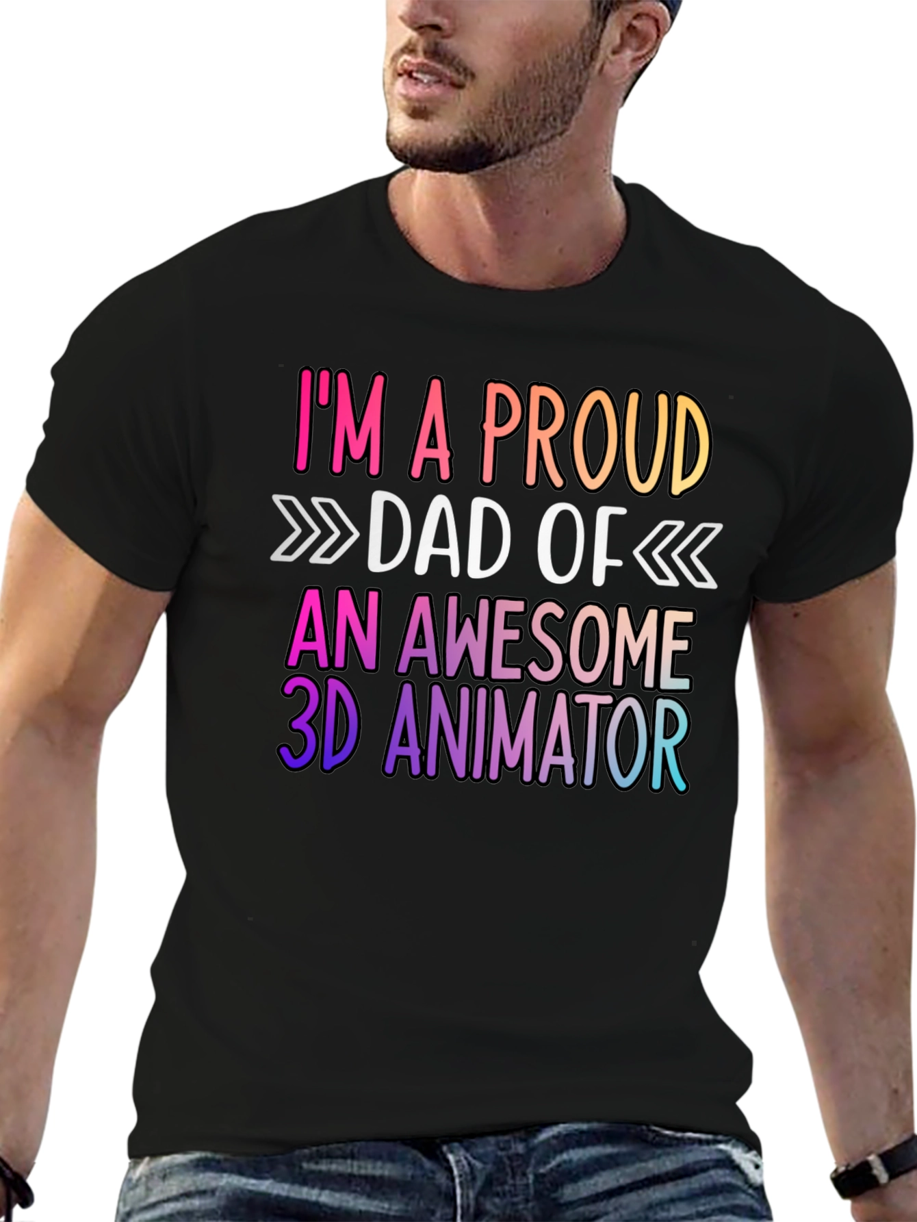 Proud Dad of 3D Animator Graphic Tee