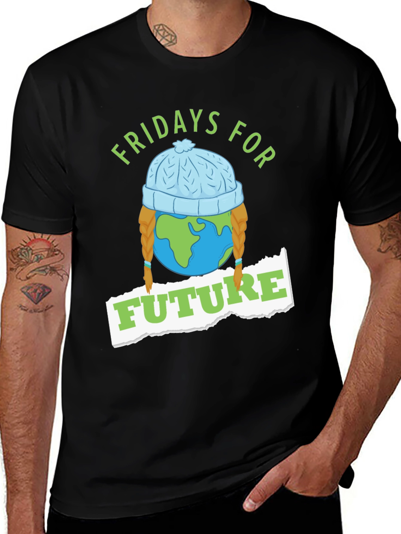 Fridays For Future Earth Graphic T-Shirt