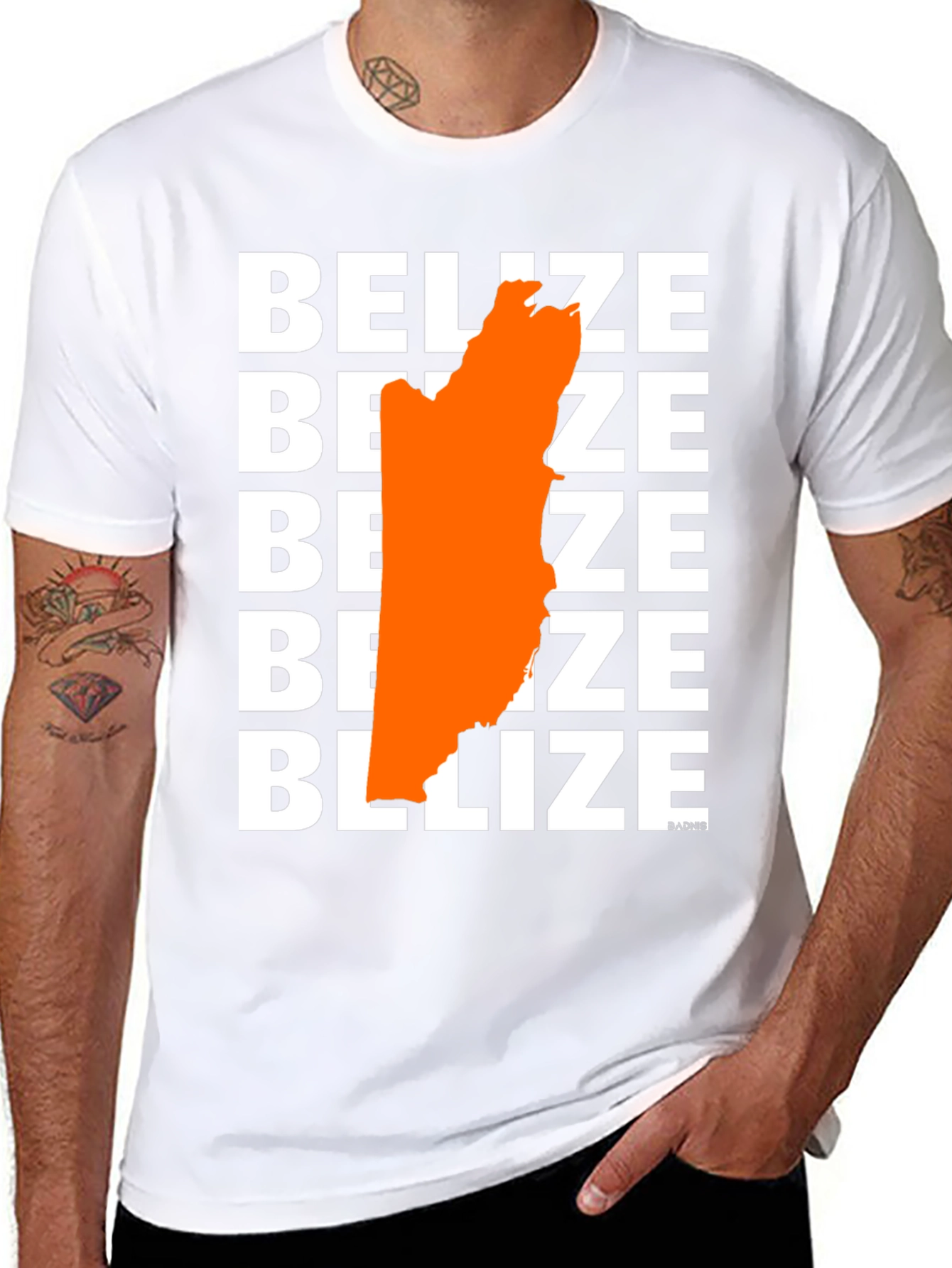 Belize Map Graphic Tee - Stylish Unisex T-Shirt